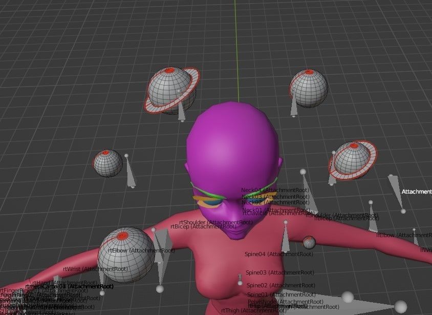 Animated Bouncing Planets Accessory for IMVU Low-poly 3D model_4