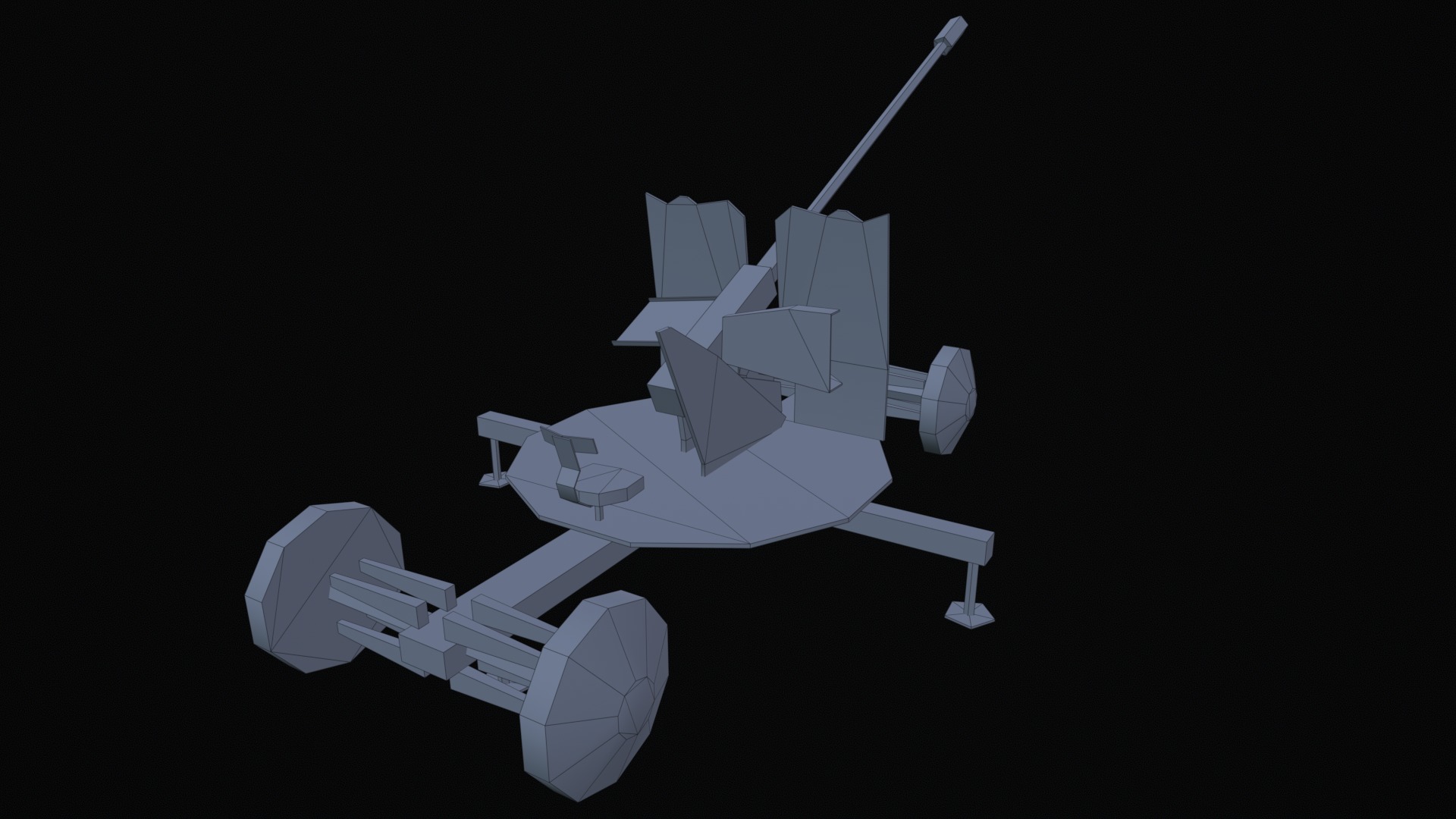 Asset - Army - S60 AZP 57mm - 3D MODEL Low-poly Low-poly 3D model_51