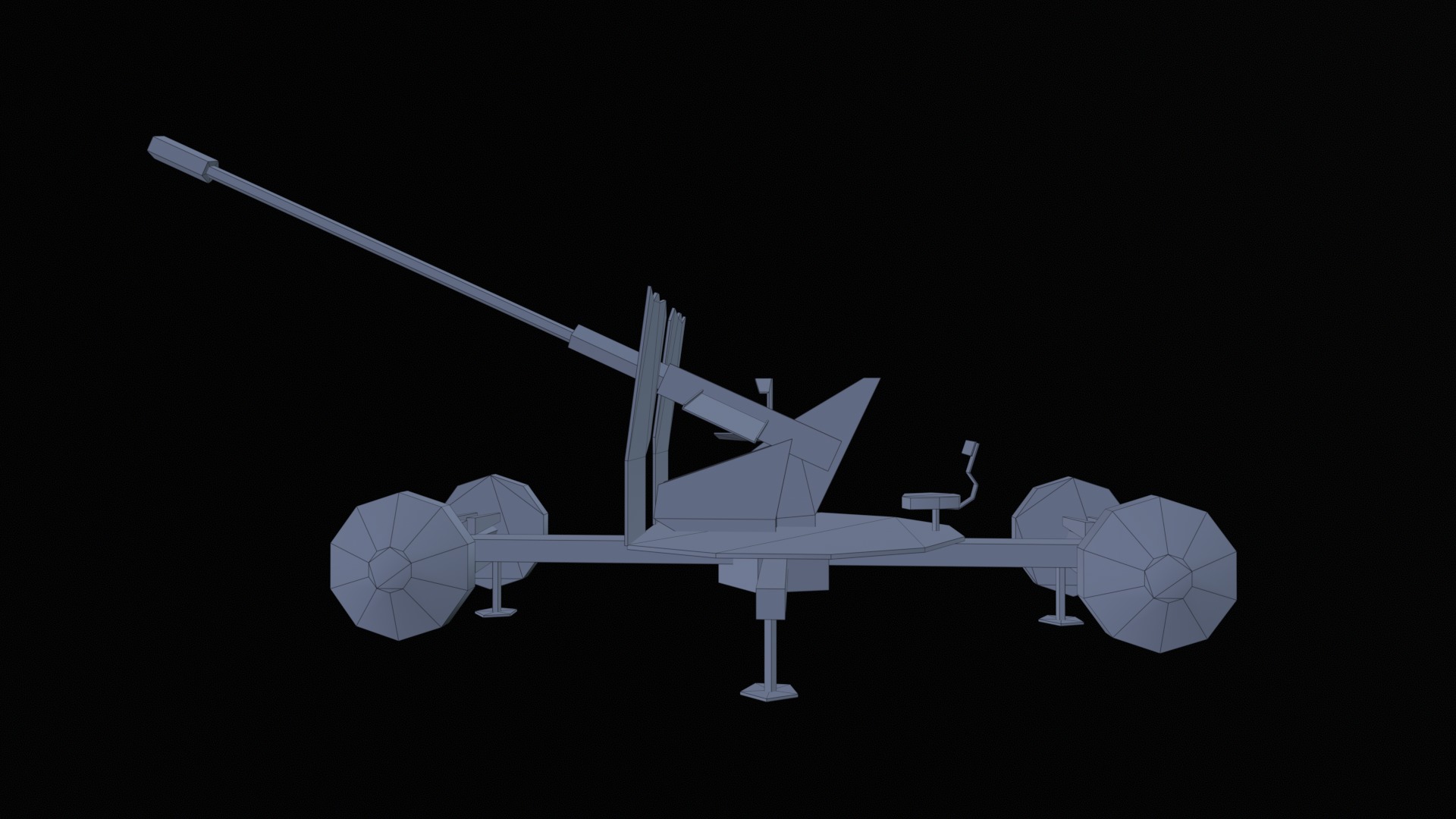 Asset - Army - S60 AZP 57mm - 3D MODEL Low-poly Low-poly 3D model_53