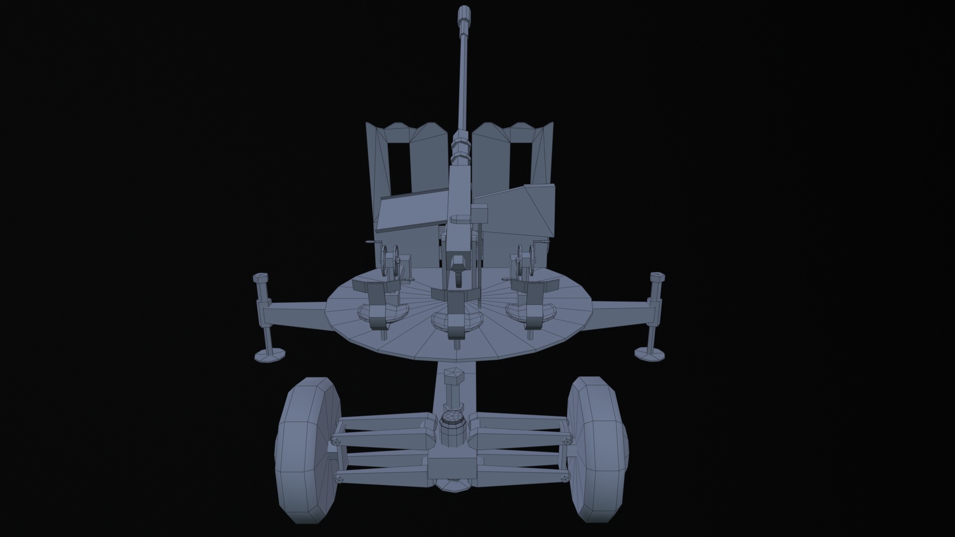 Asset - Army - S60 AZP 57mm - 3D MODEL Low-poly Low-poly 3D model_32