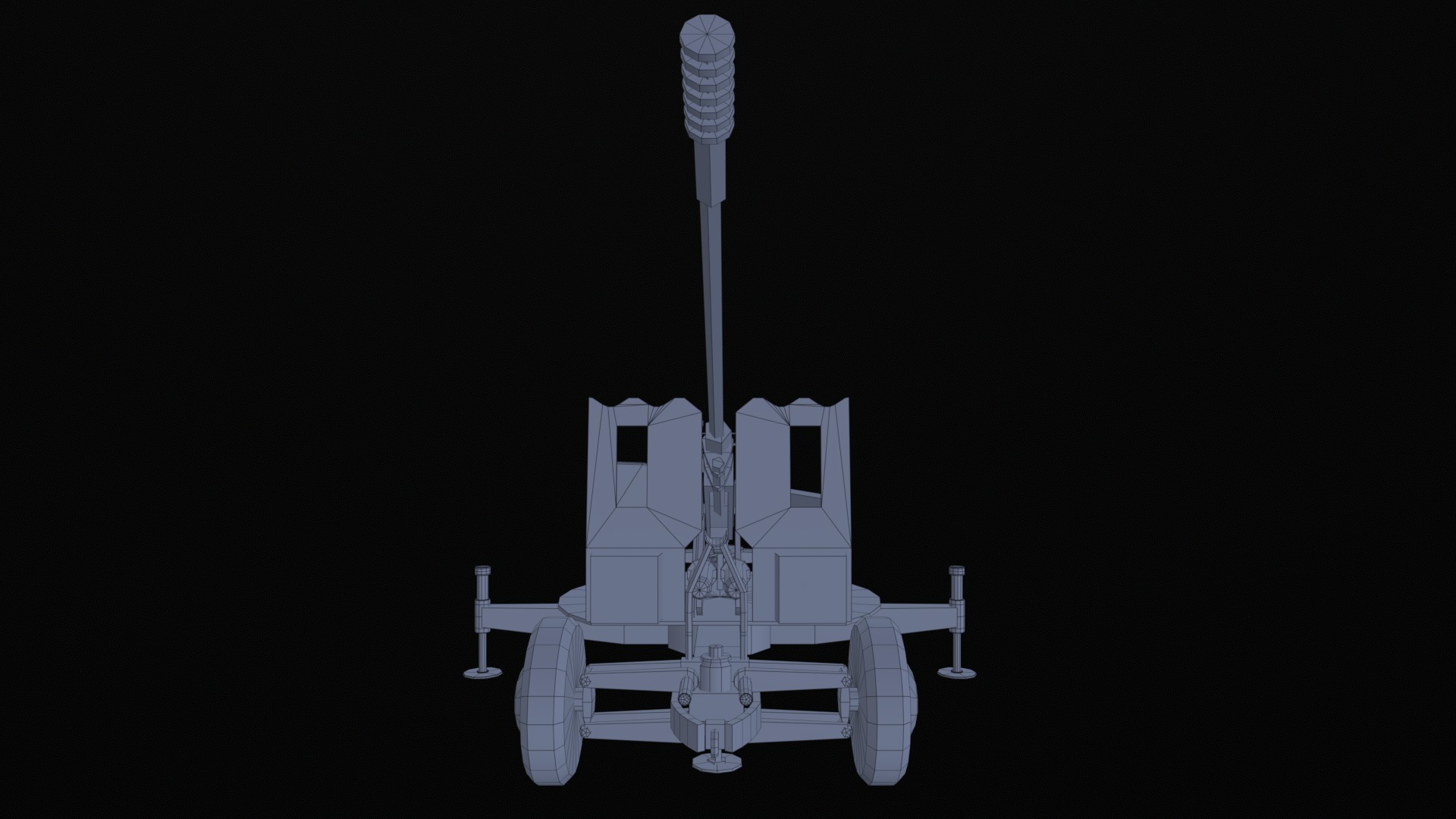 Asset - Army - S60 AZP 57mm - 3D MODEL Low-poly Low-poly 3D model_24