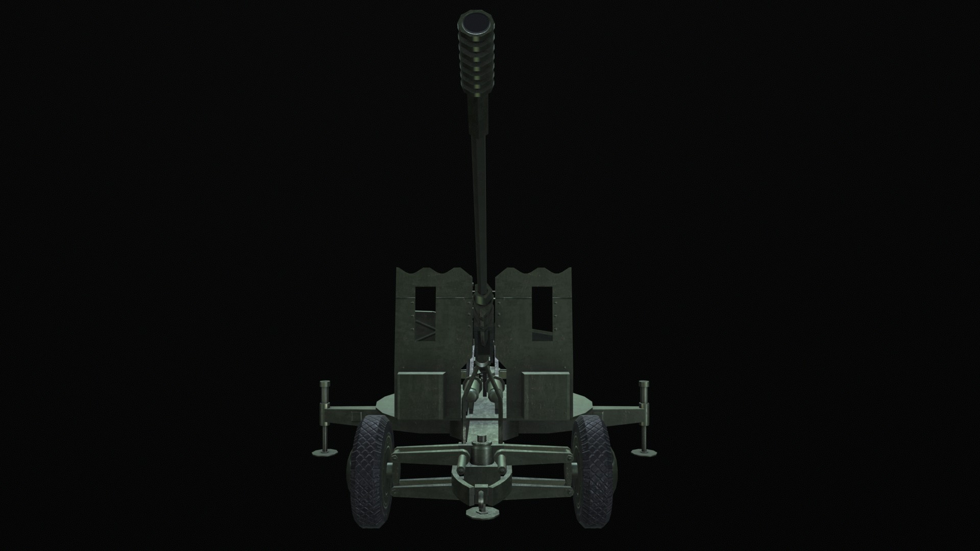 Asset - Army - S60 AZP 57mm - 3D MODEL Low-poly Low-poly 3D model_19