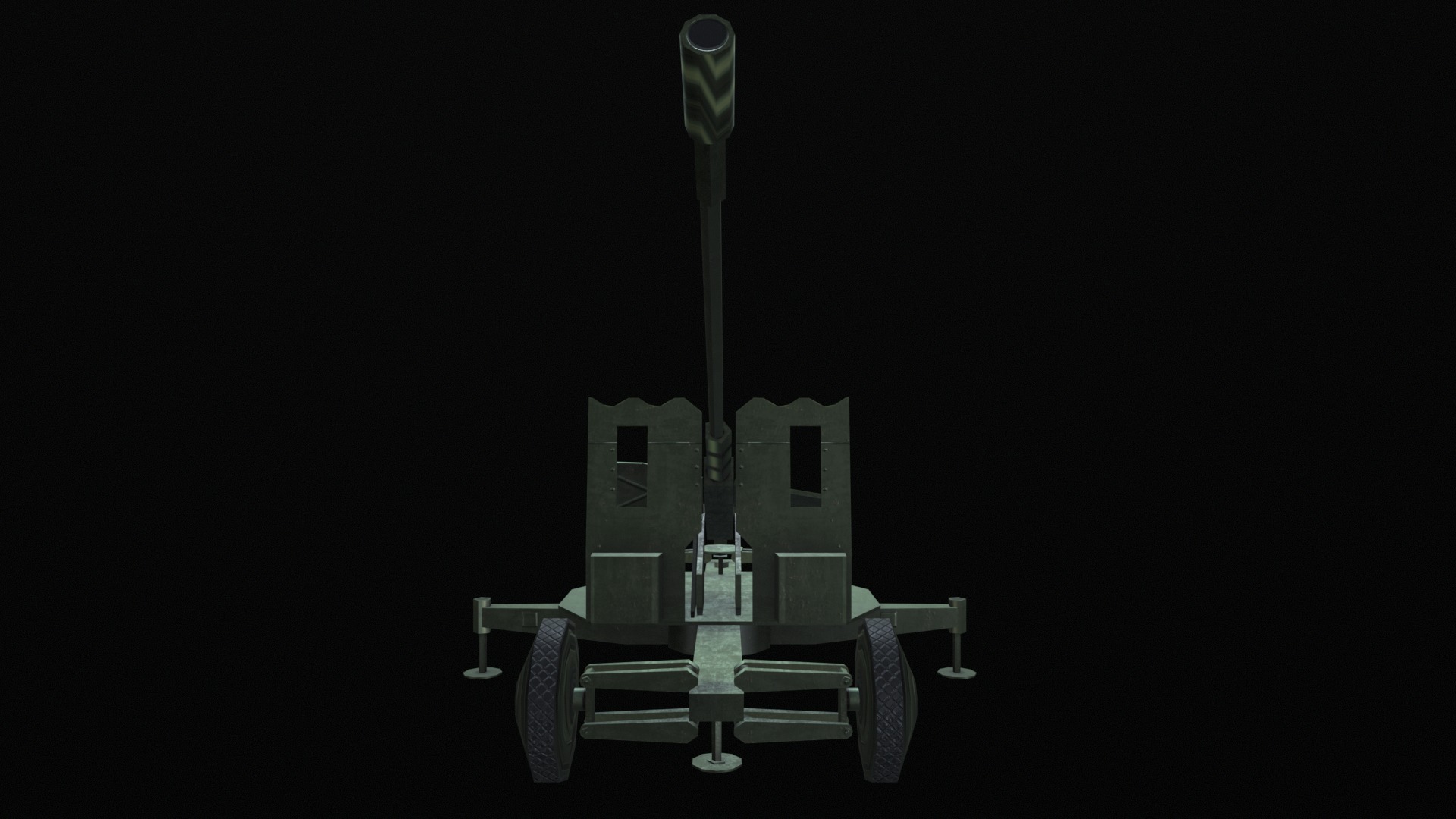 Asset - Army - S60 AZP 57mm - 3D MODEL Low-poly Low-poly 3D model_39