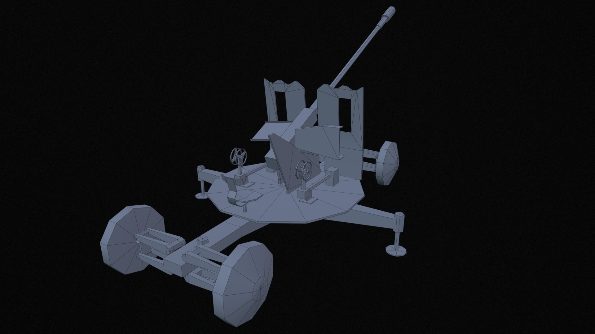 Asset - Army - S60 AZP 57mm - 3D MODEL Low-poly Low-poly 3D model_41