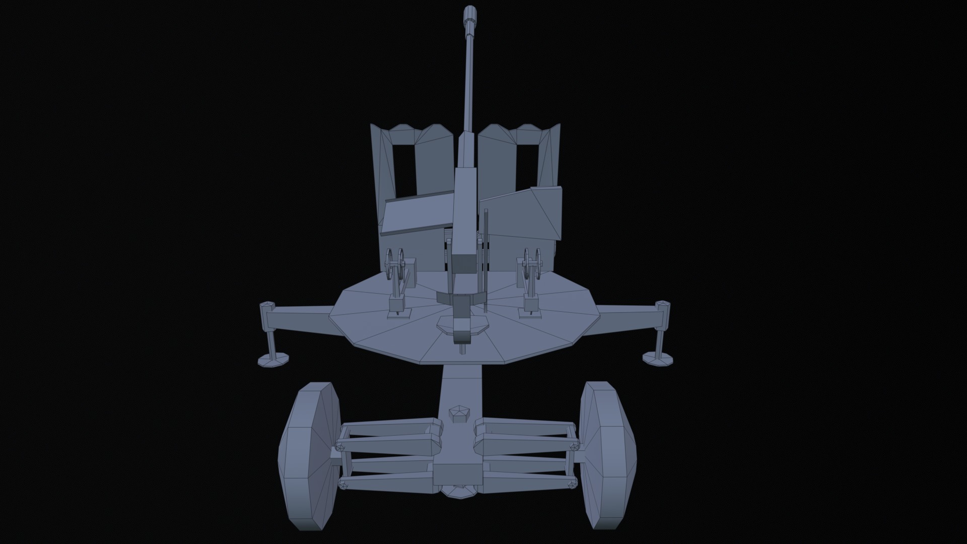 Asset - Army - S60 AZP 57mm - 3D MODEL Low-poly Low-poly 3D model_42