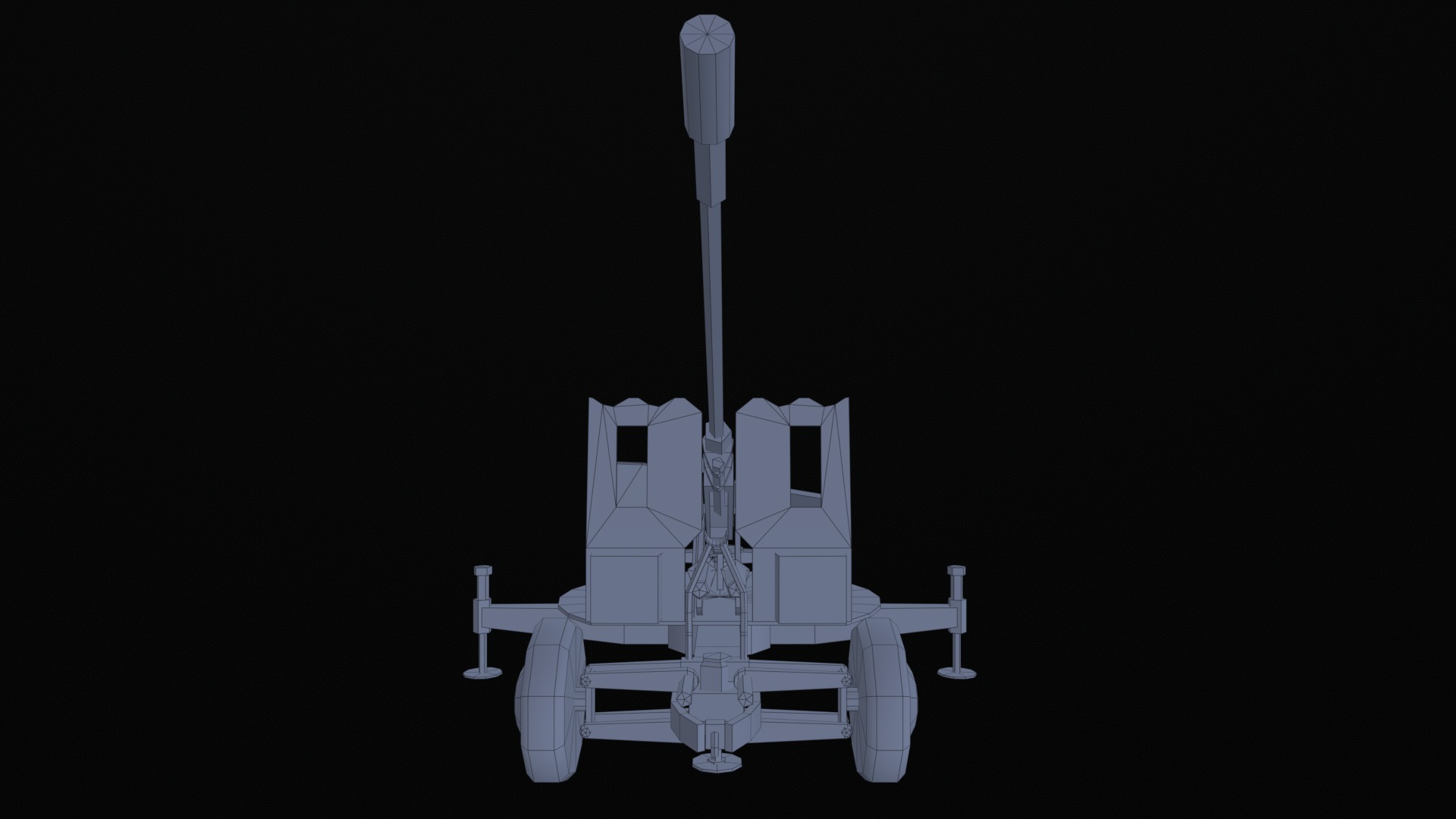 Asset - Army - S60 AZP 57mm - 3D MODEL Low-poly Low-poly 3D model_34