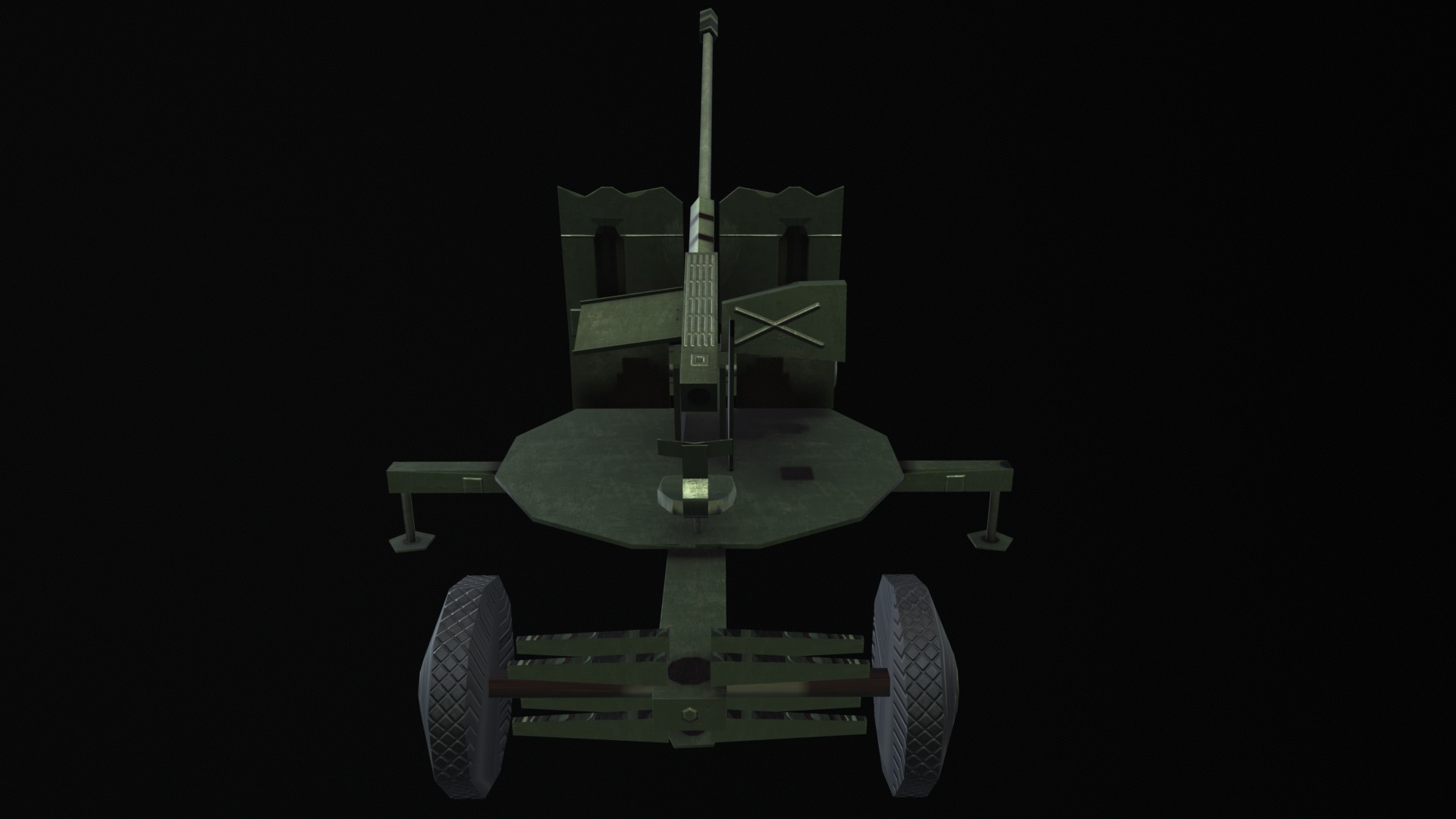 Asset - Army - S60 AZP 57mm - 3D MODEL Low-poly Low-poly 3D model_47