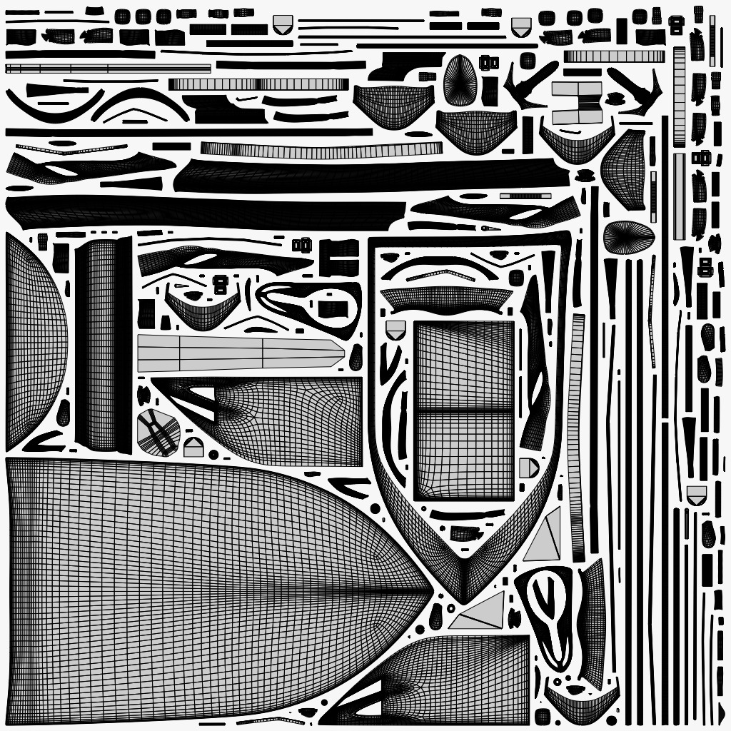 Silver Metallic Pedal Boat Multi Person 3D model_16