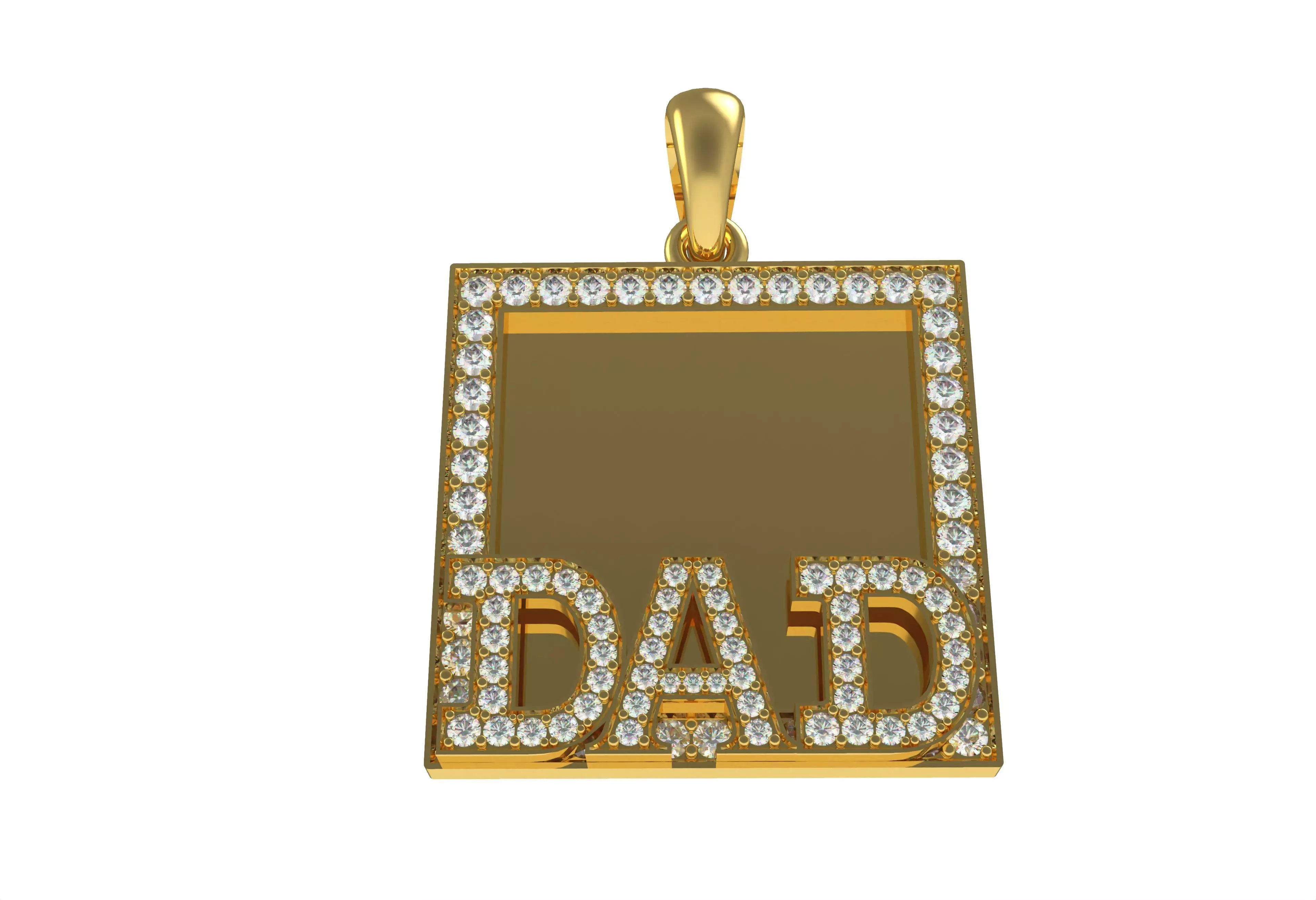 Dad Picture Pendant 01 3D print model