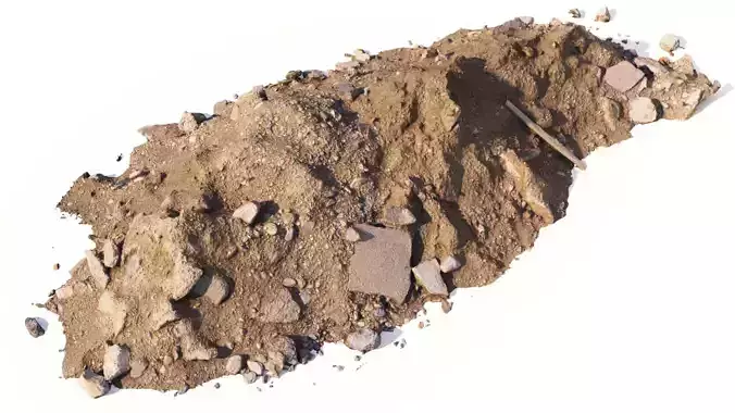 Heap of ruins 06 3D model