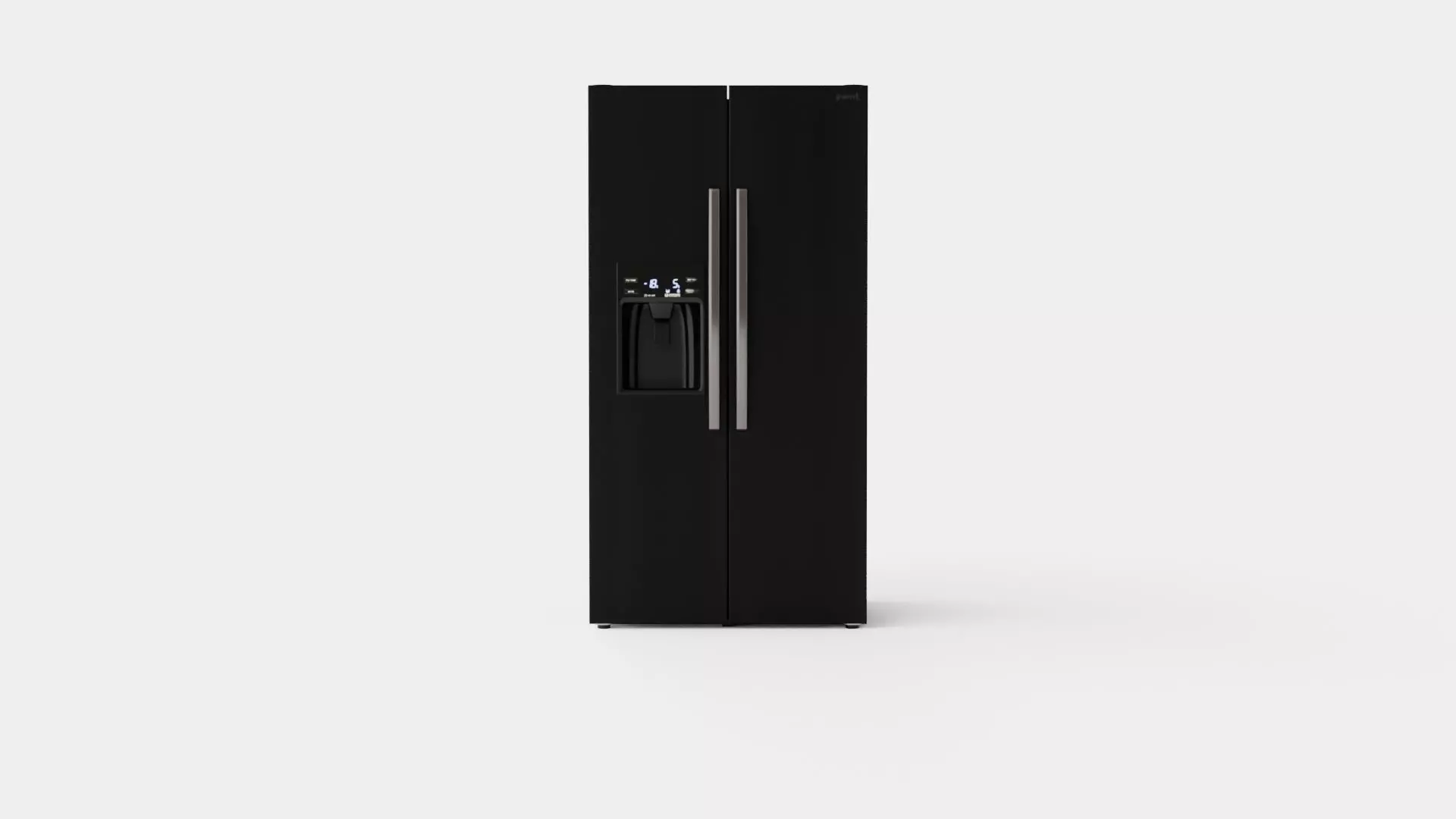 Refrigerator Low-poly 3D model_0