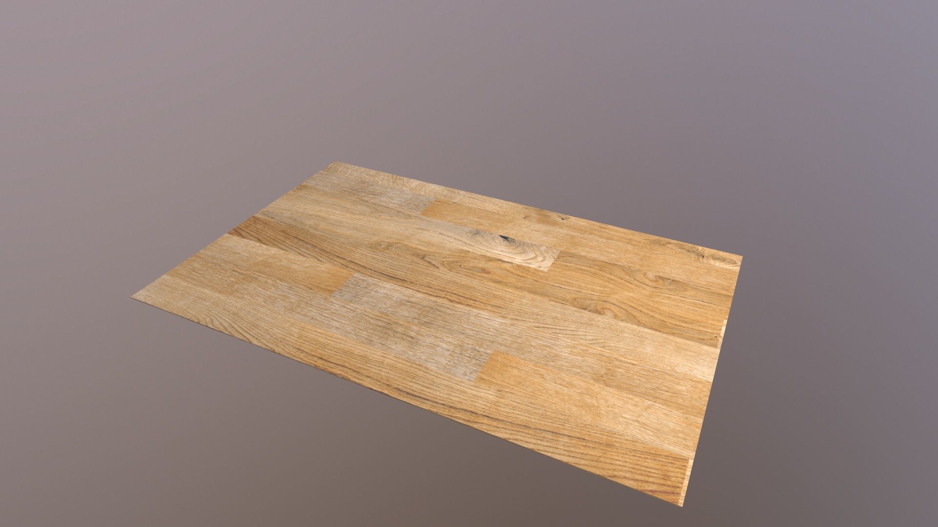 Wooden Floor Low-poly 3D model_4