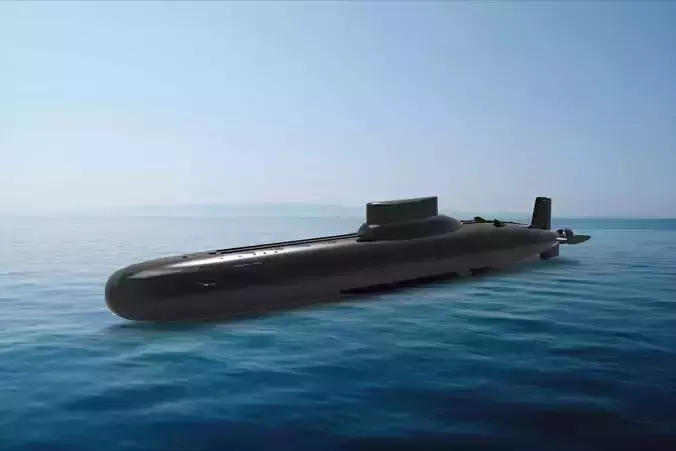 Typhoon-class submarine 3D model