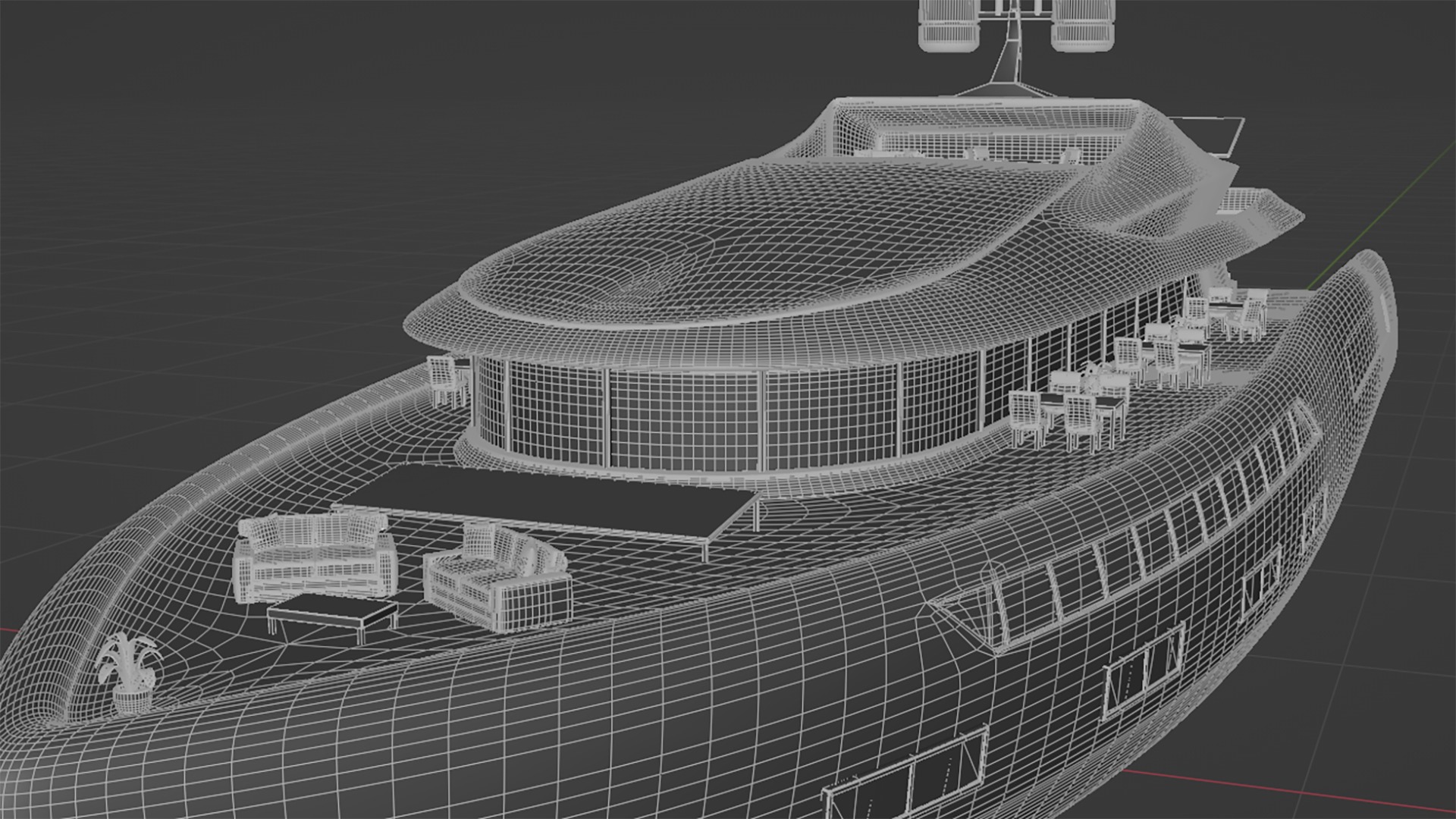 Solar Powered Yacht 3D model_10