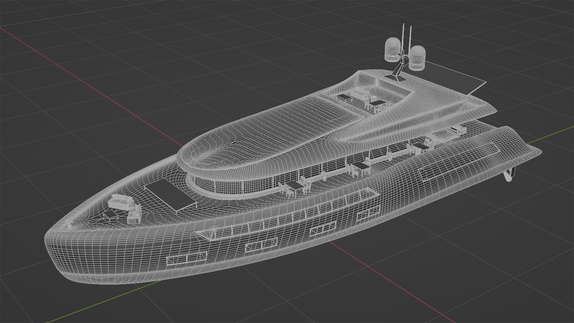 Solar Powered Yacht 3D model_11