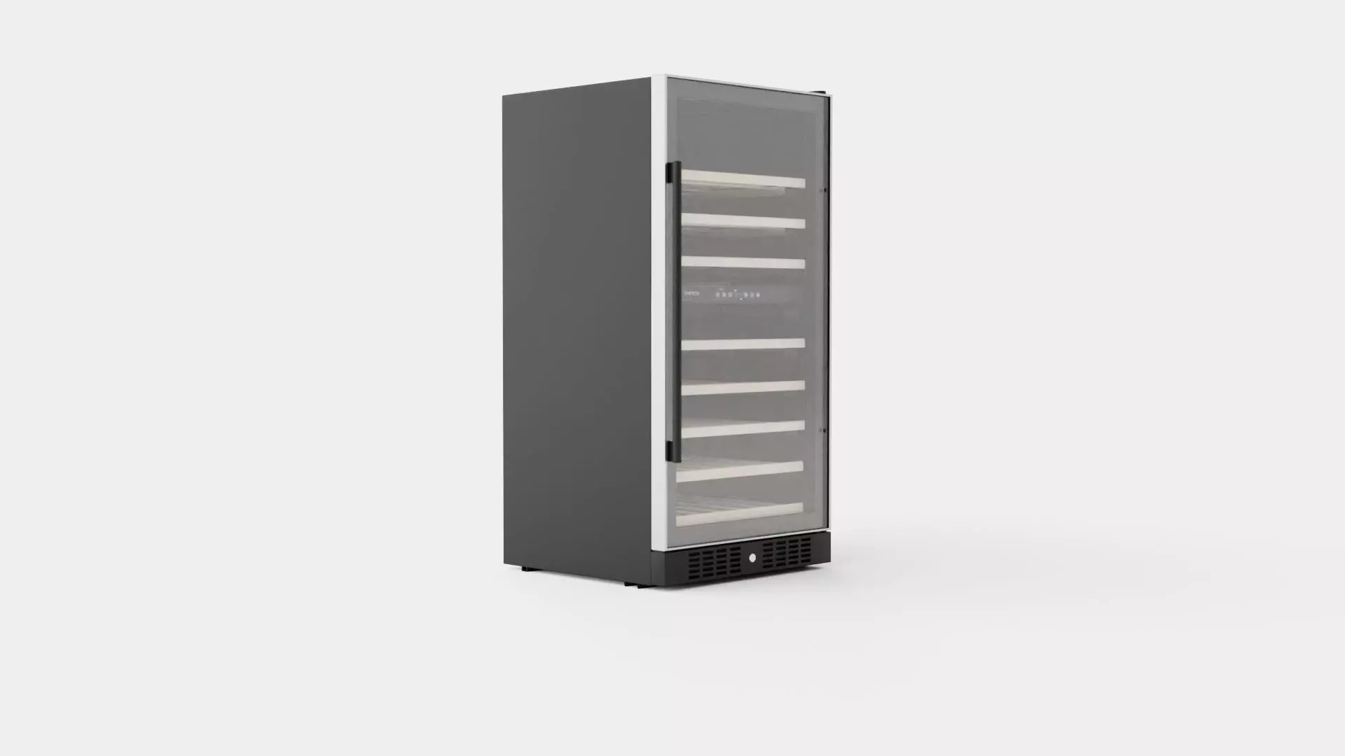 Wine Fridge Low-poly 3D model_0