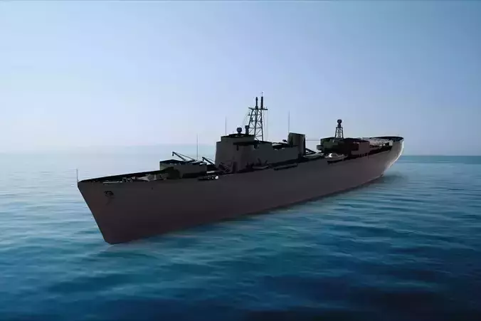  Ugra-class submarine tender 3D model