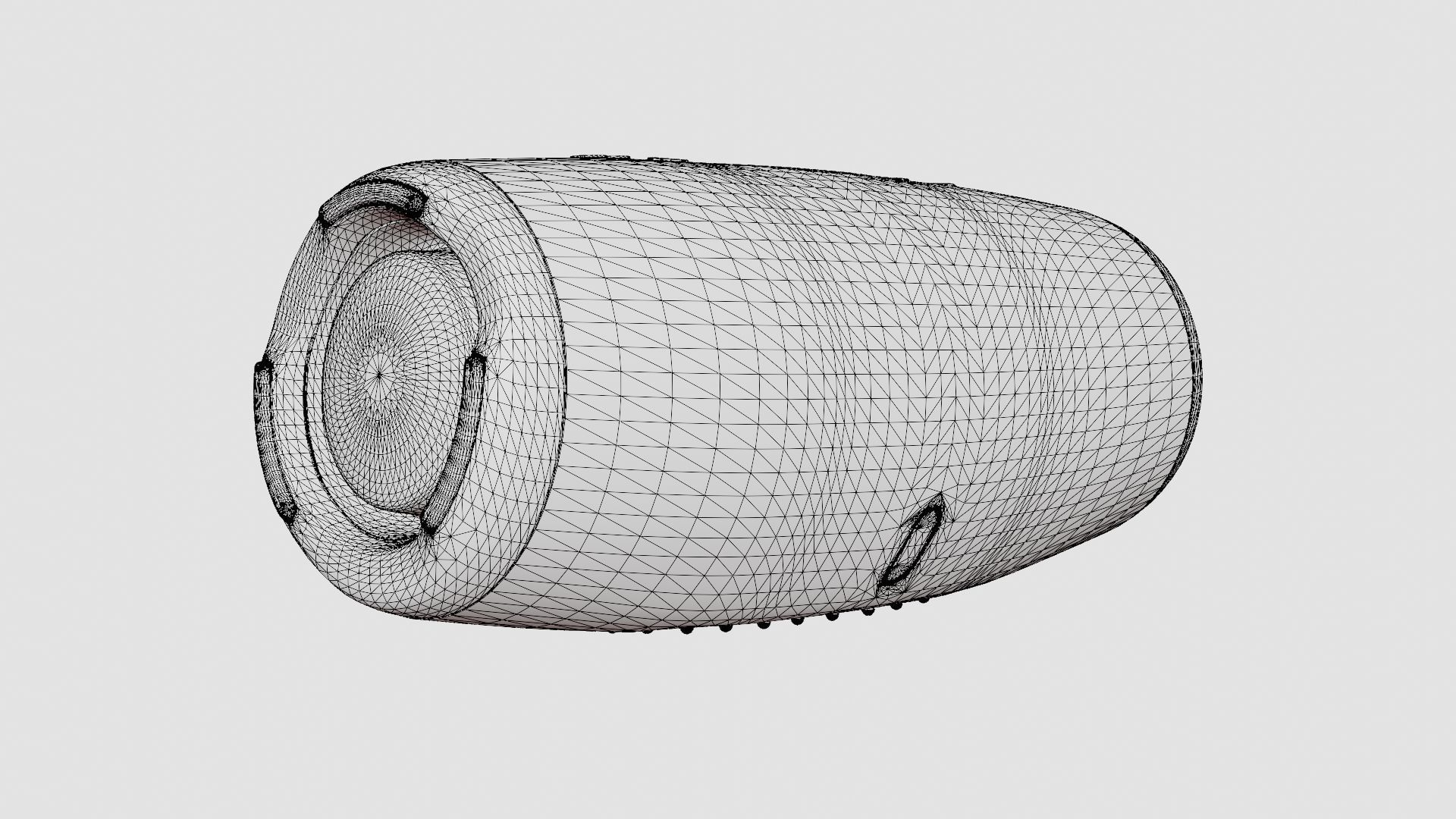 Speaker Low-poly 3D model_7