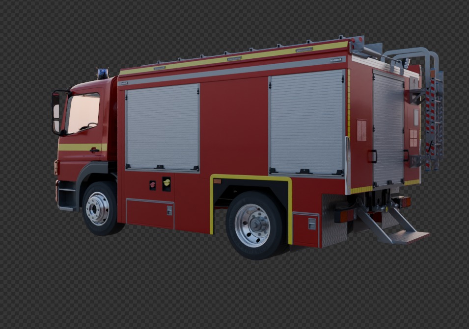Fire Truck 3D model_4