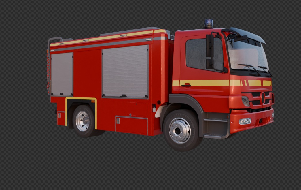 Fire Truck 3D model_6
