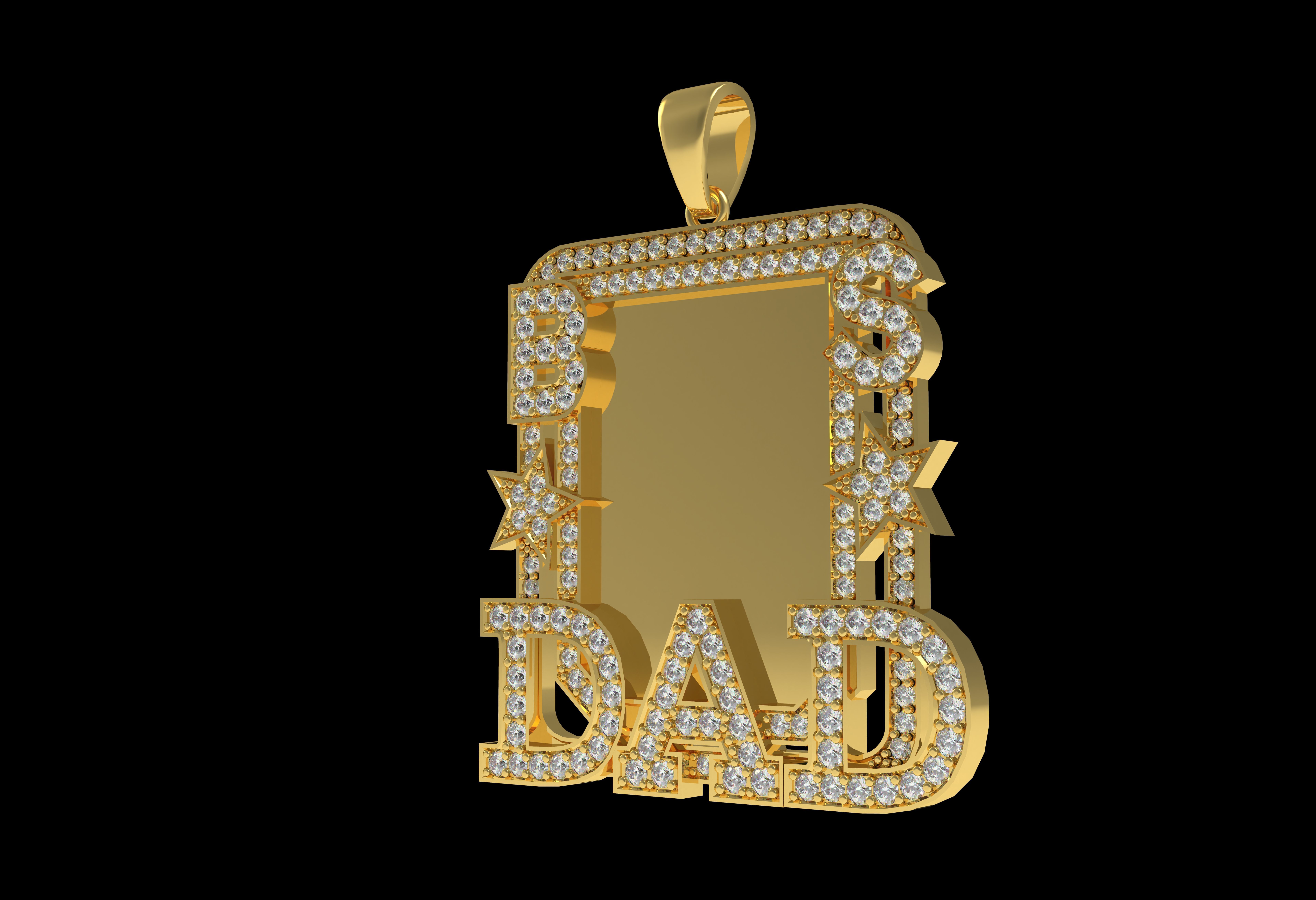 Dad Picture Pendant 06 3D print model_18