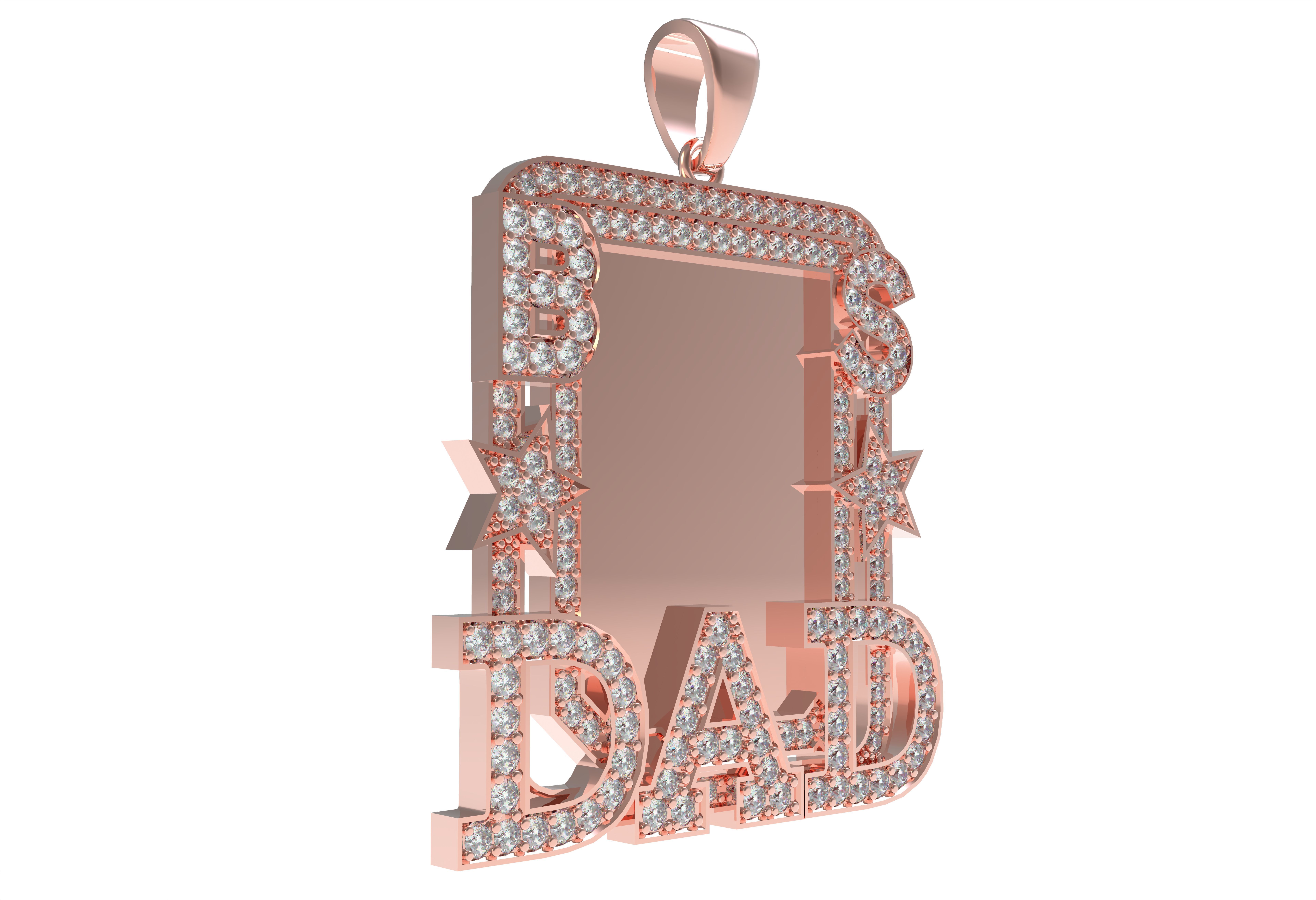 Dad Picture Pendant 06 3D print model_11