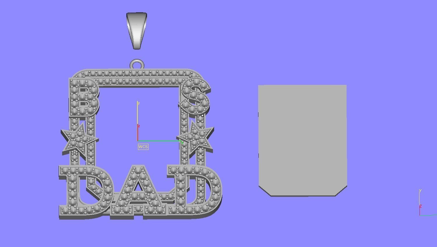 Dad Picture Pendant 06 3D print model_24