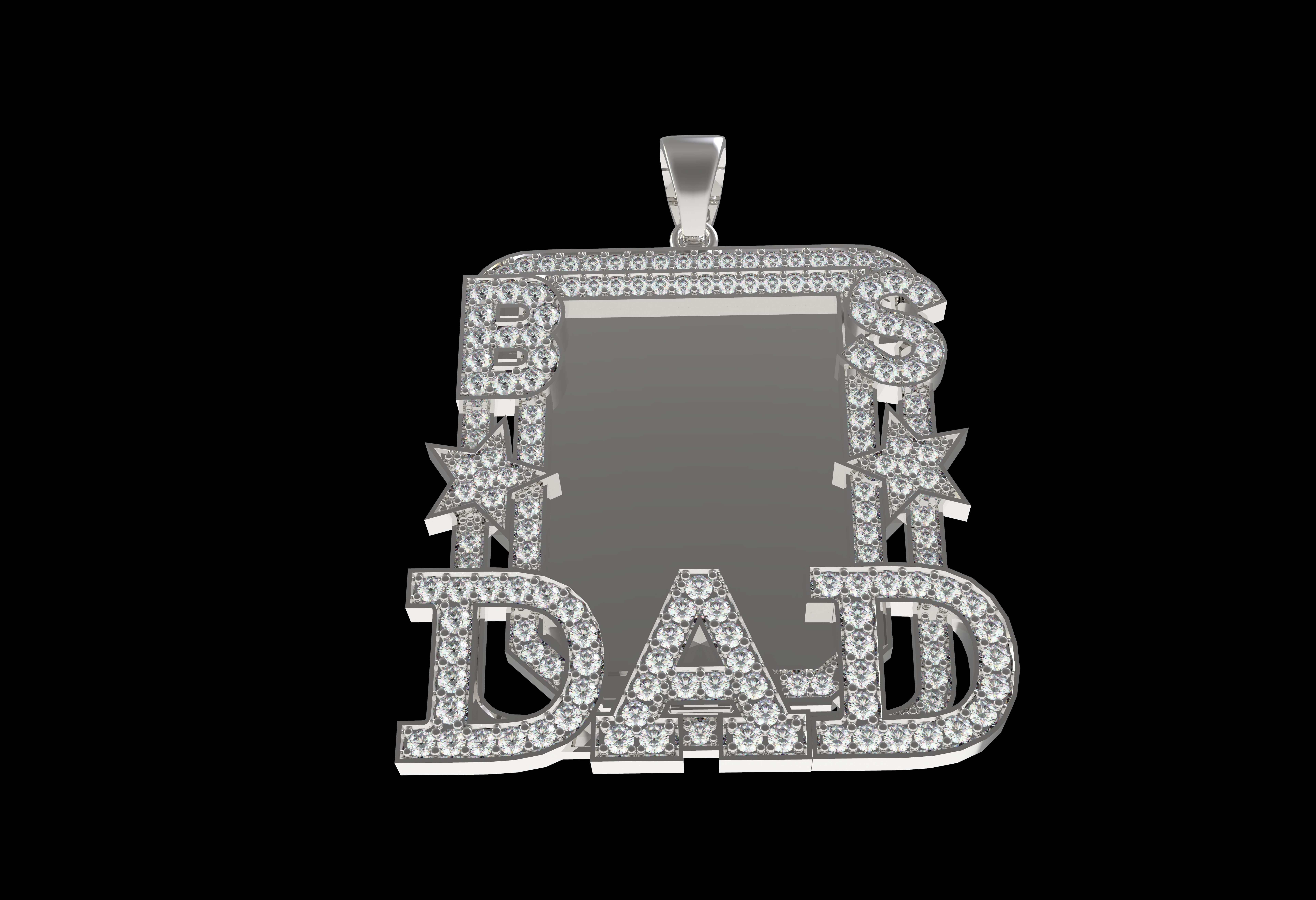 Dad Picture Pendant 06 3D print model_21