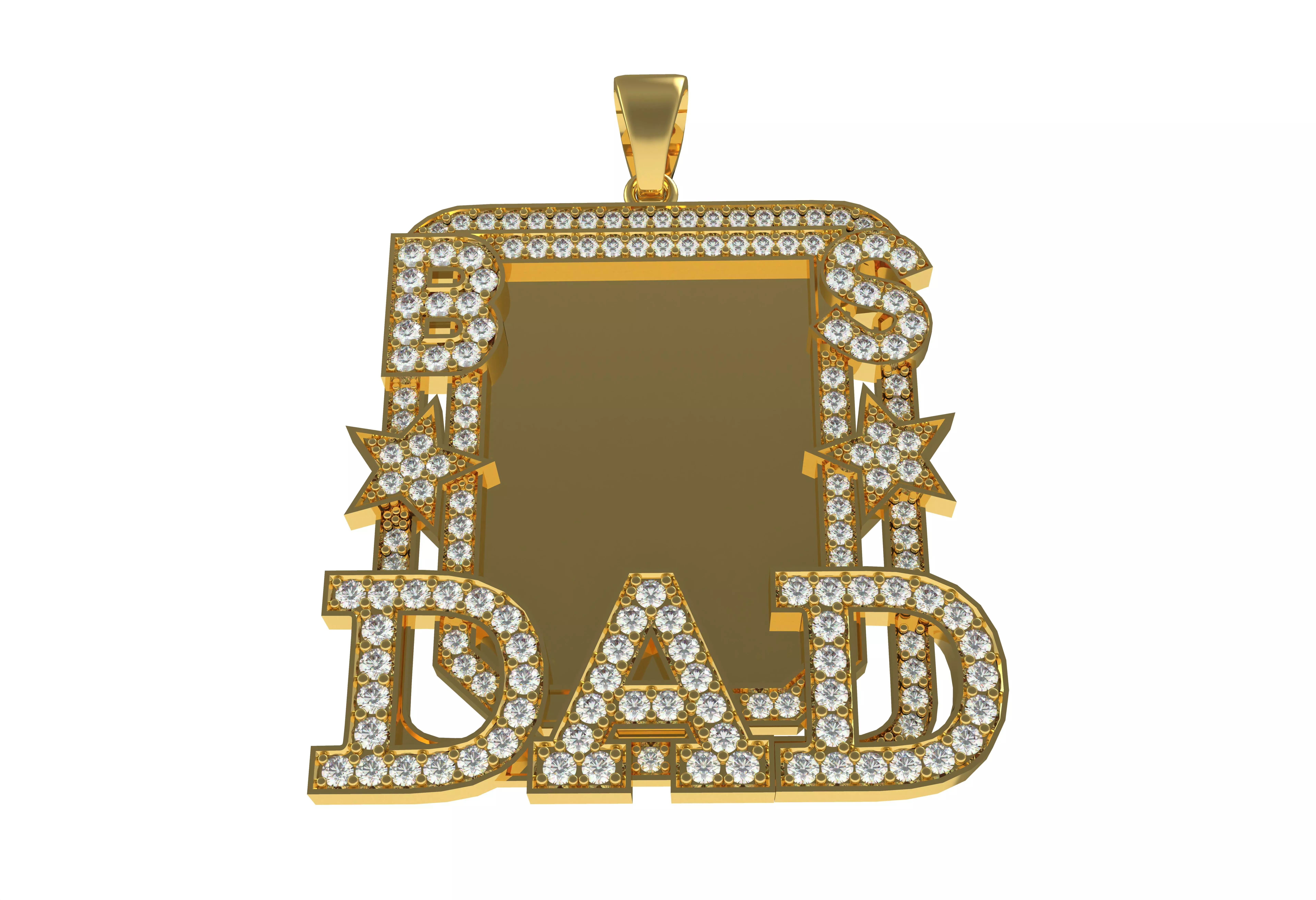 Dad Picture Pendant 06 3D print model_0