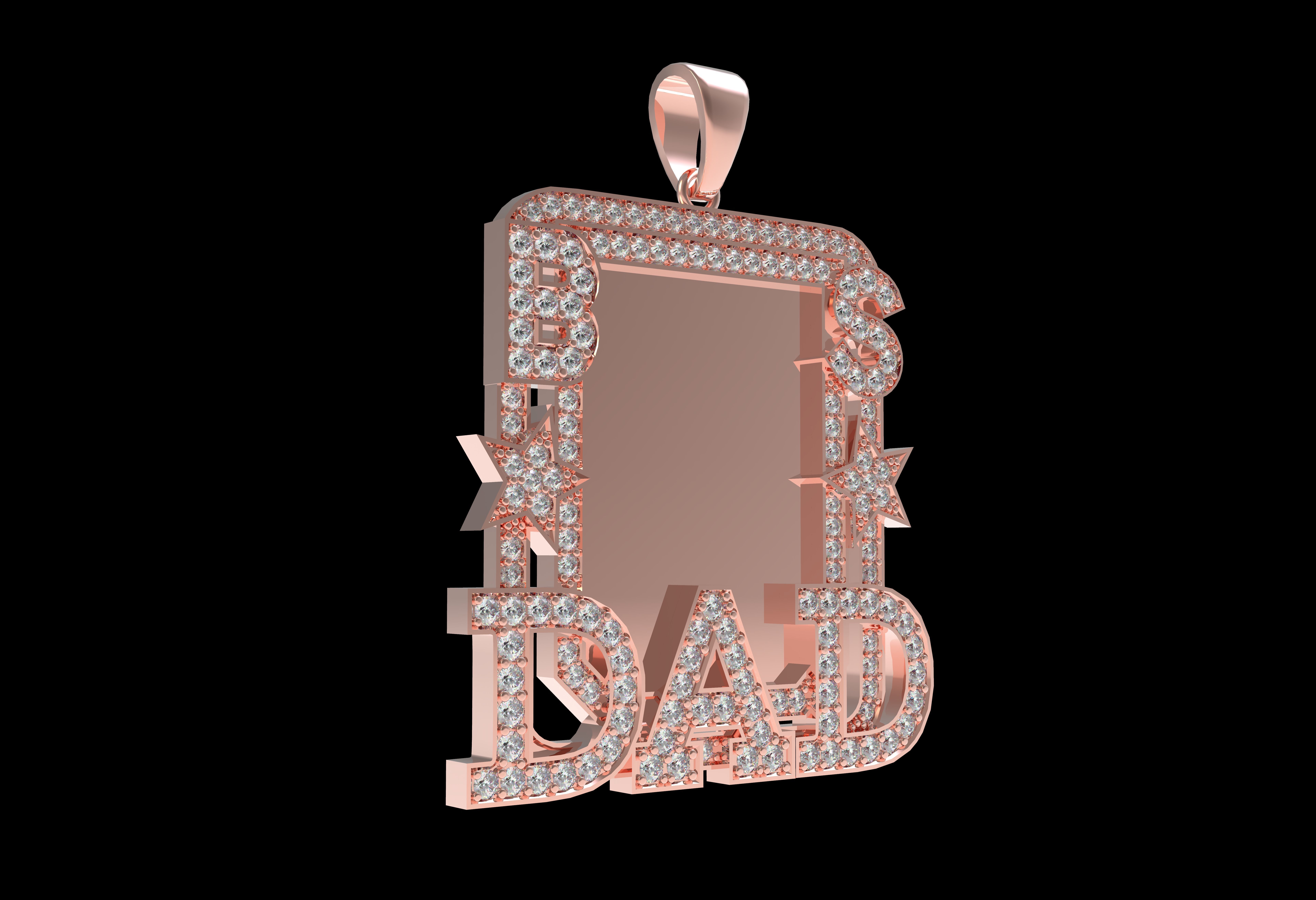 Dad Picture Pendant 06 3D print model_15