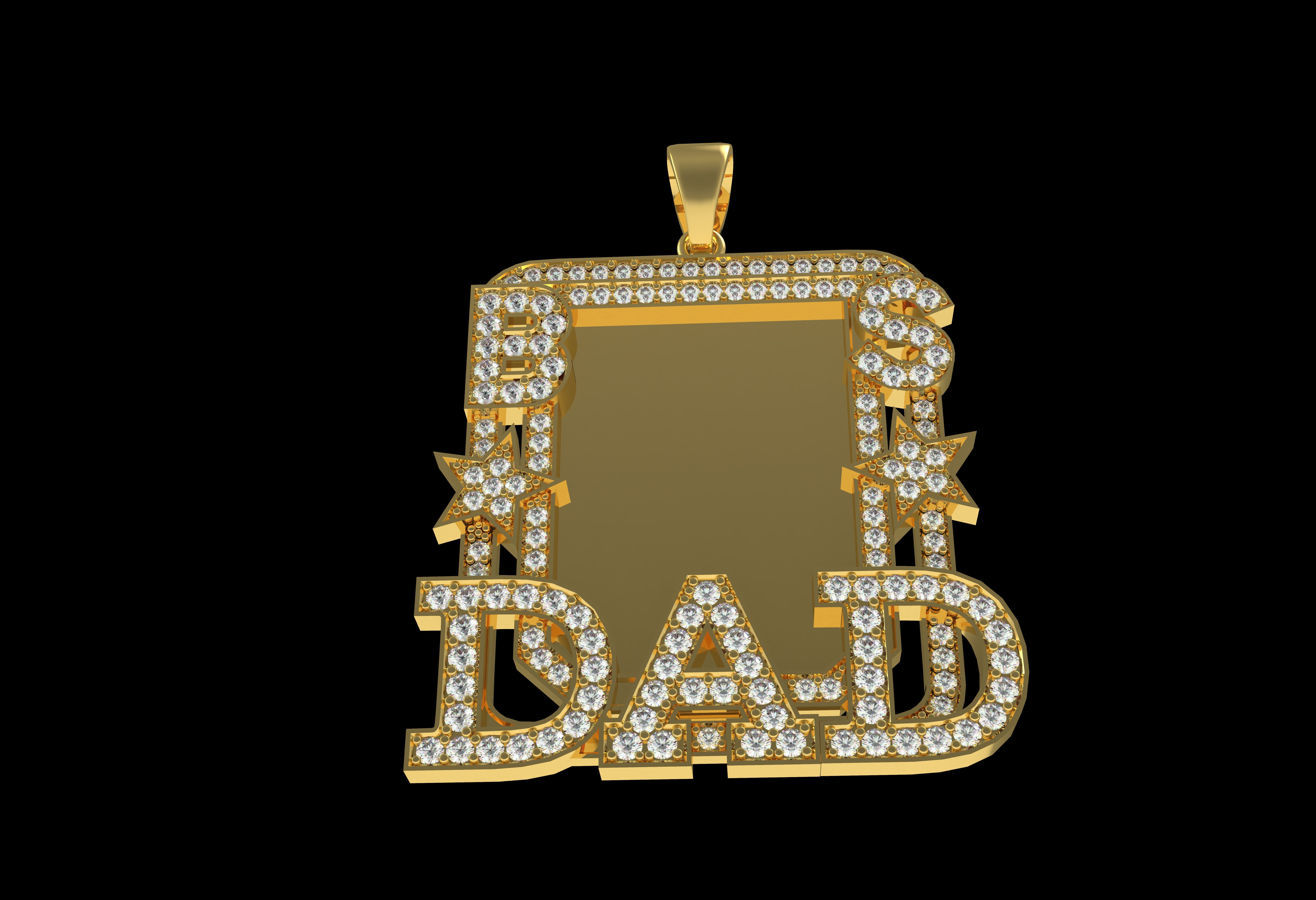 Dad Picture Pendant 06 3D print model_17