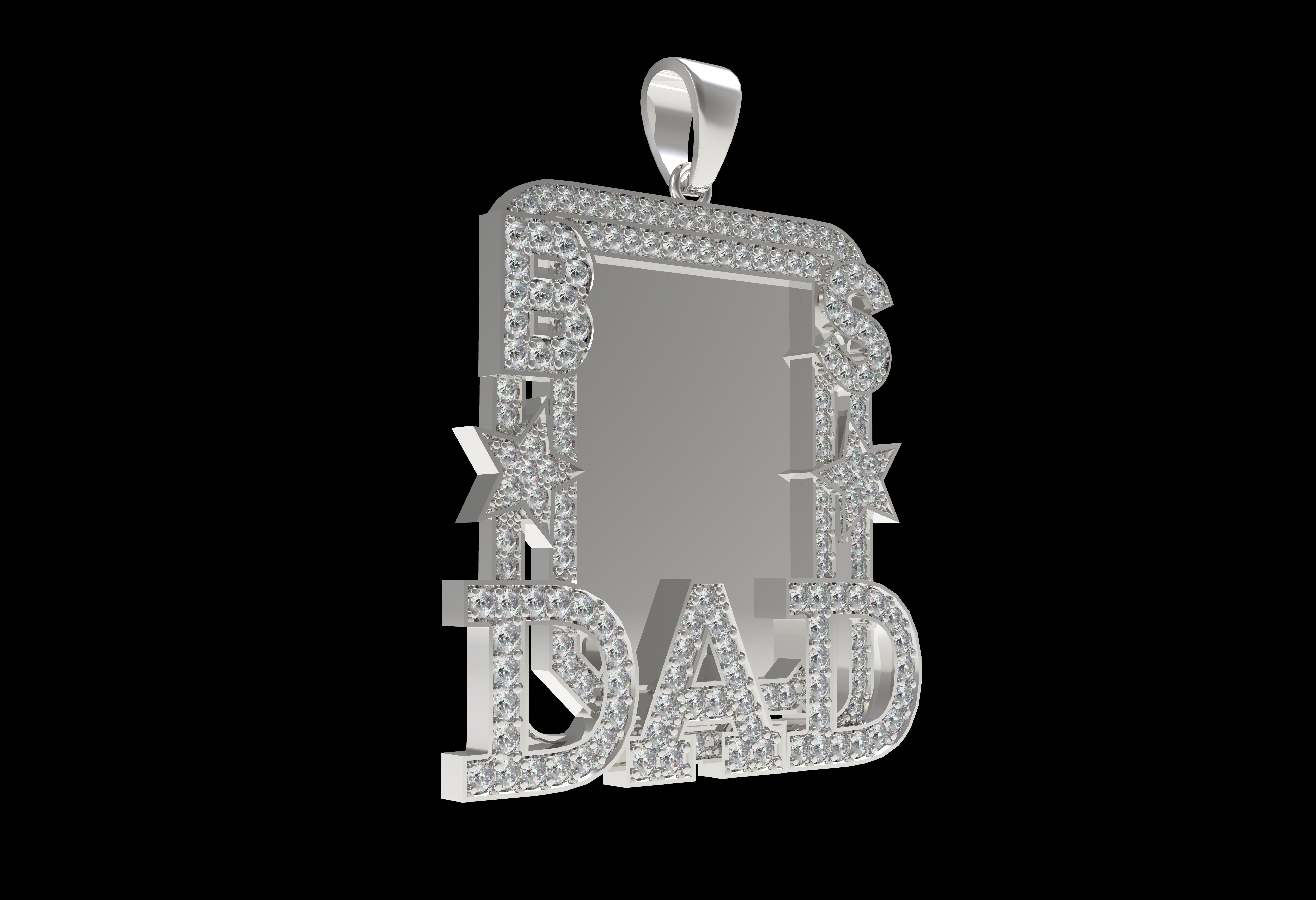 Dad Picture Pendant 06 3D print model_23