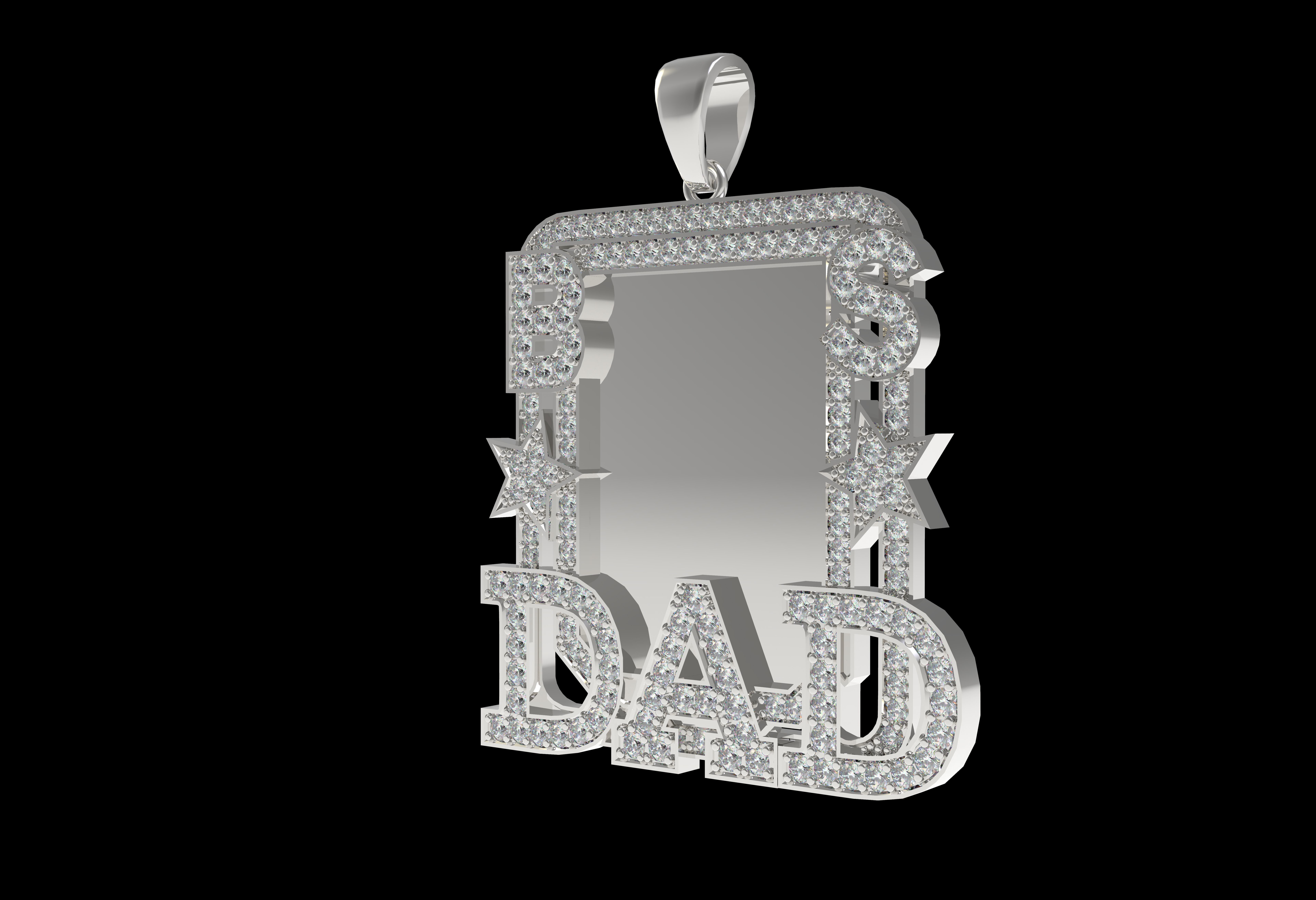 Dad Picture Pendant 06 3D print model_22