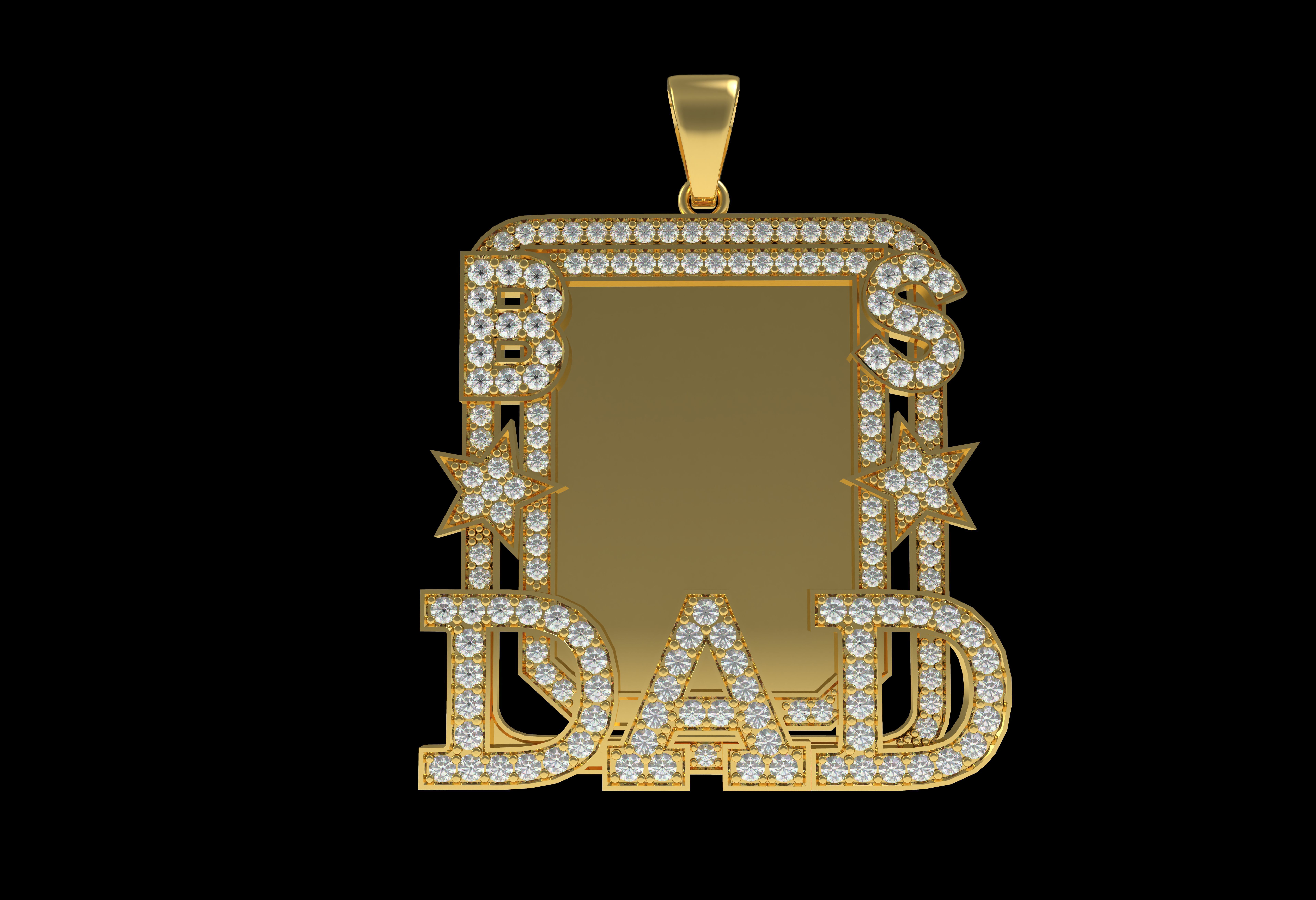Dad Picture Pendant 06 3D print model_16