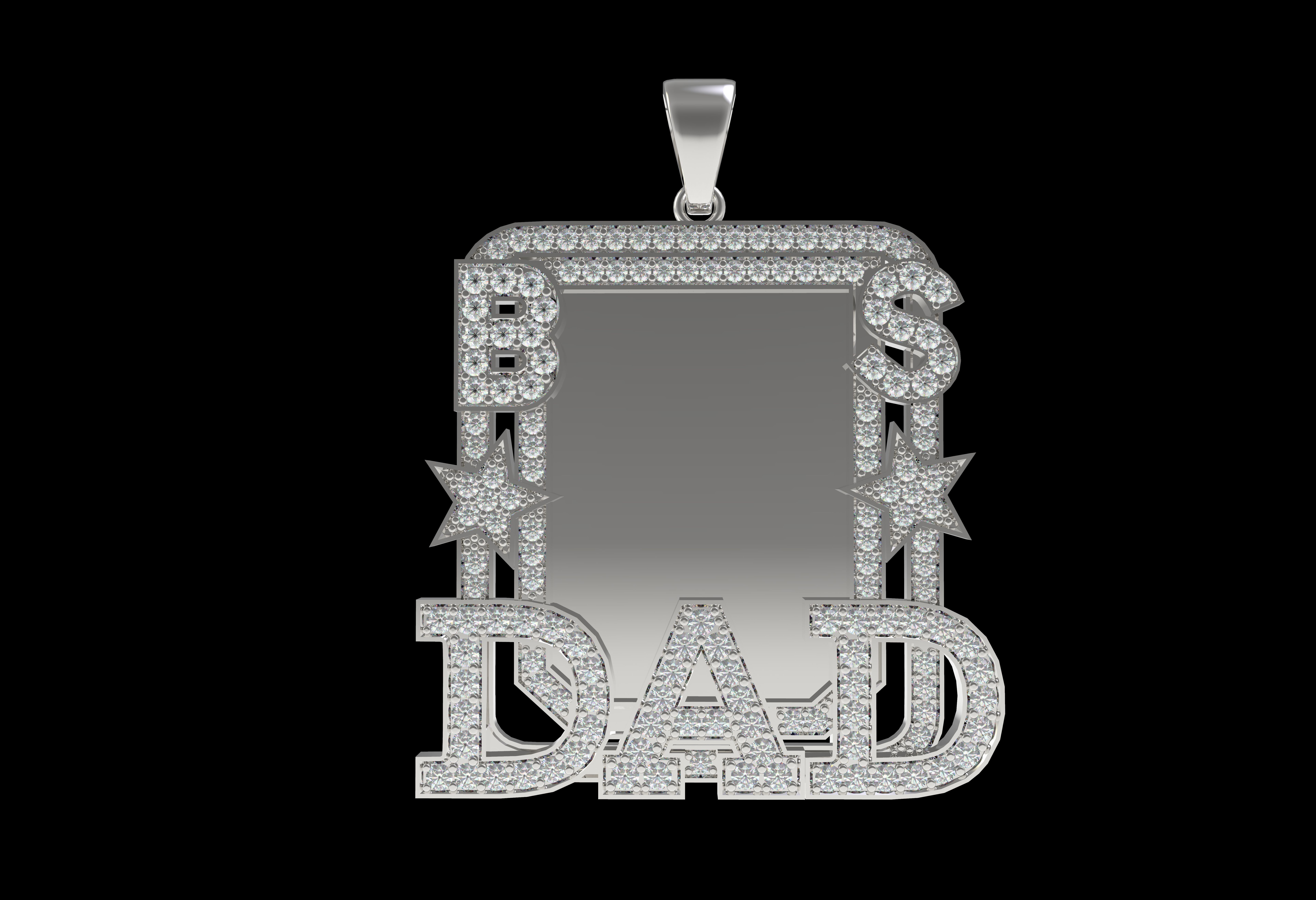 Dad Picture Pendant 06 3D print model_20