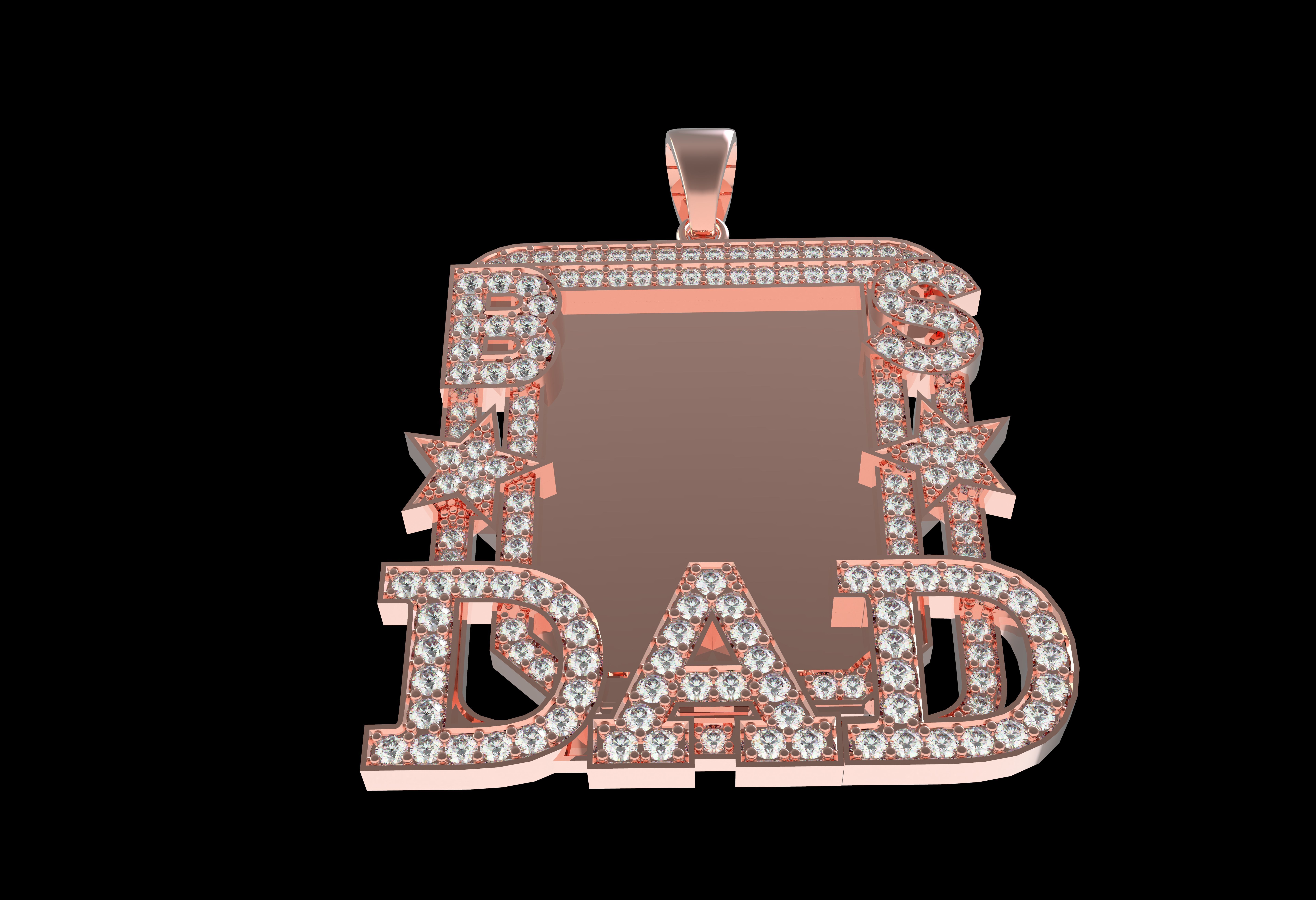 Dad Picture Pendant 06 3D print model_13