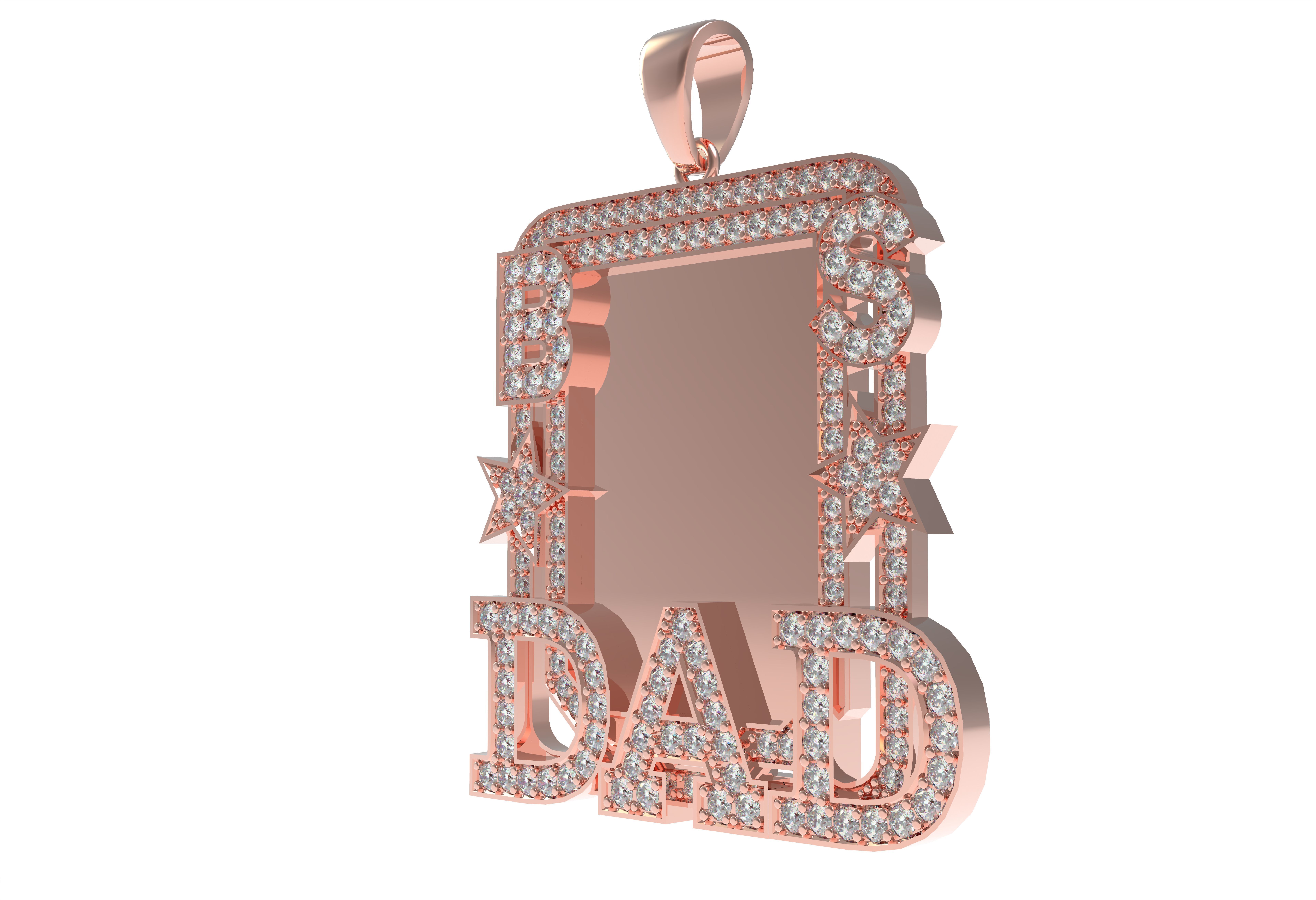 Dad Picture Pendant 06 3D print model_10