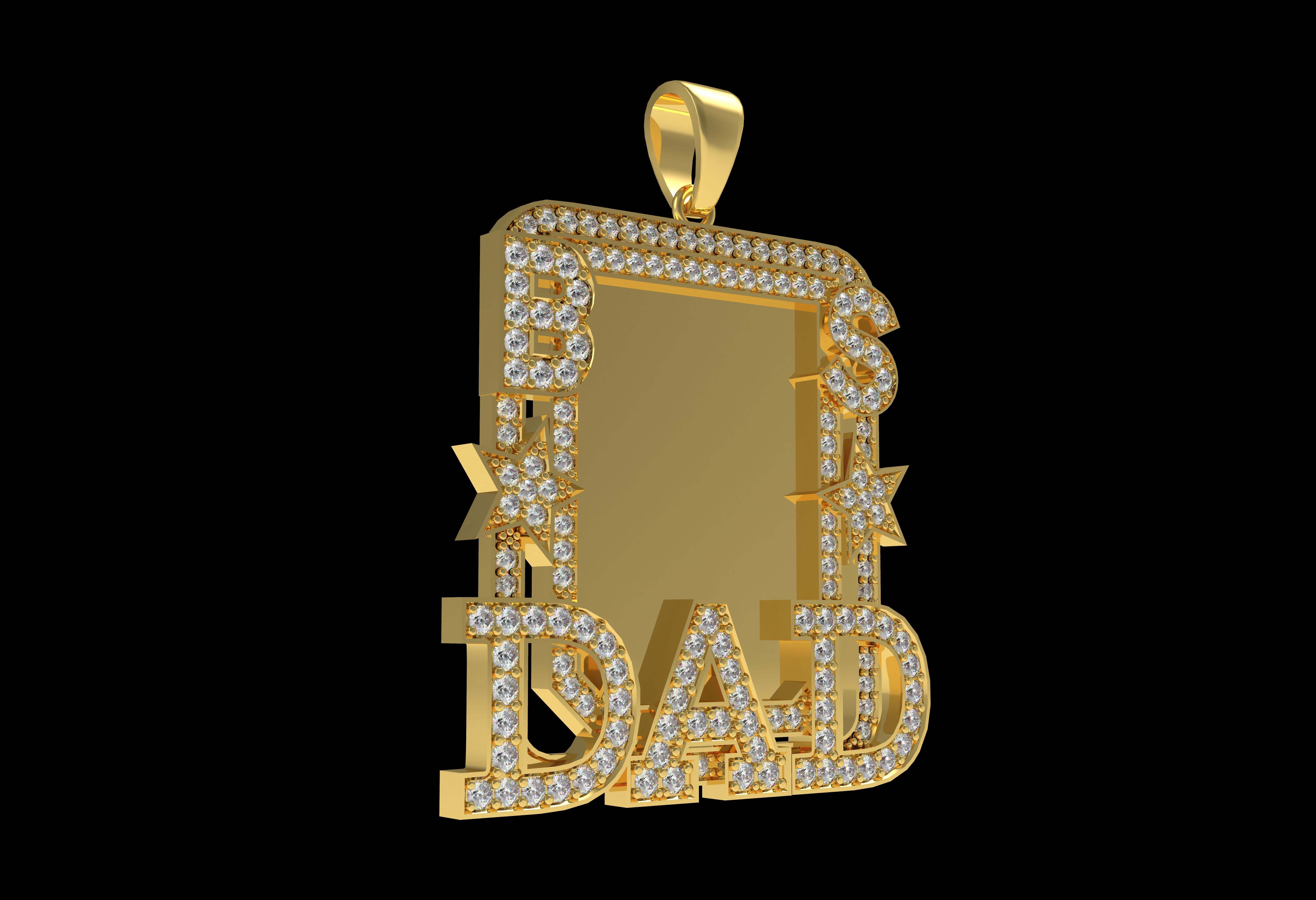 Dad Picture Pendant 06 3D print model_19
