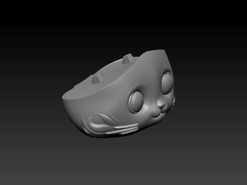 Kitty in tennis outfit 3D print model_8