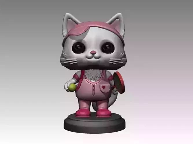 Kitty in tennis outfit