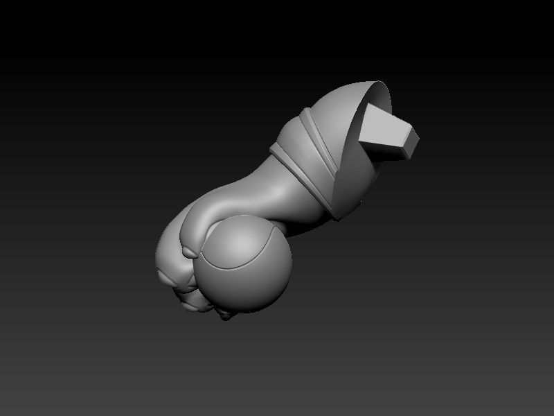 Kitty in tennis outfit 3D print model_19