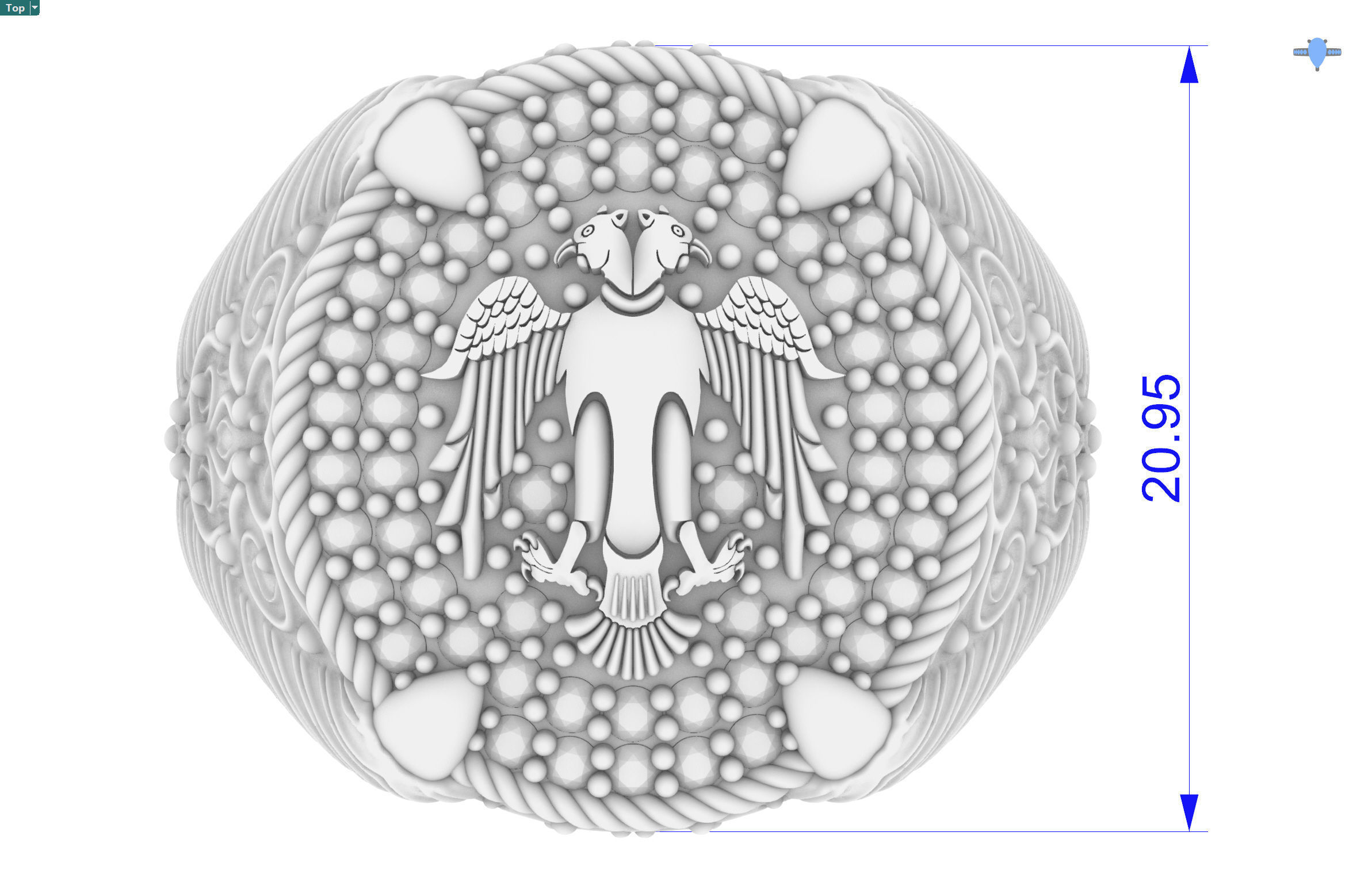 Eagle Ring 3D print model_2