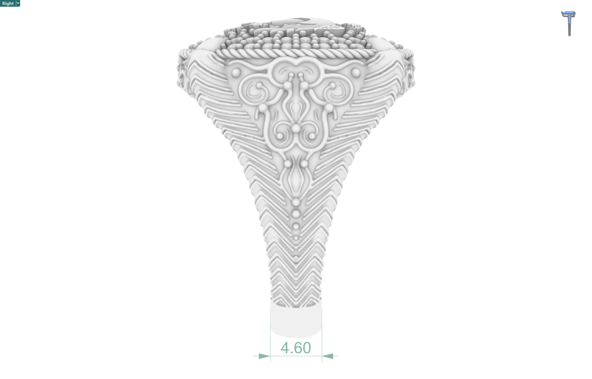 Eagle Ring 3D print model_3