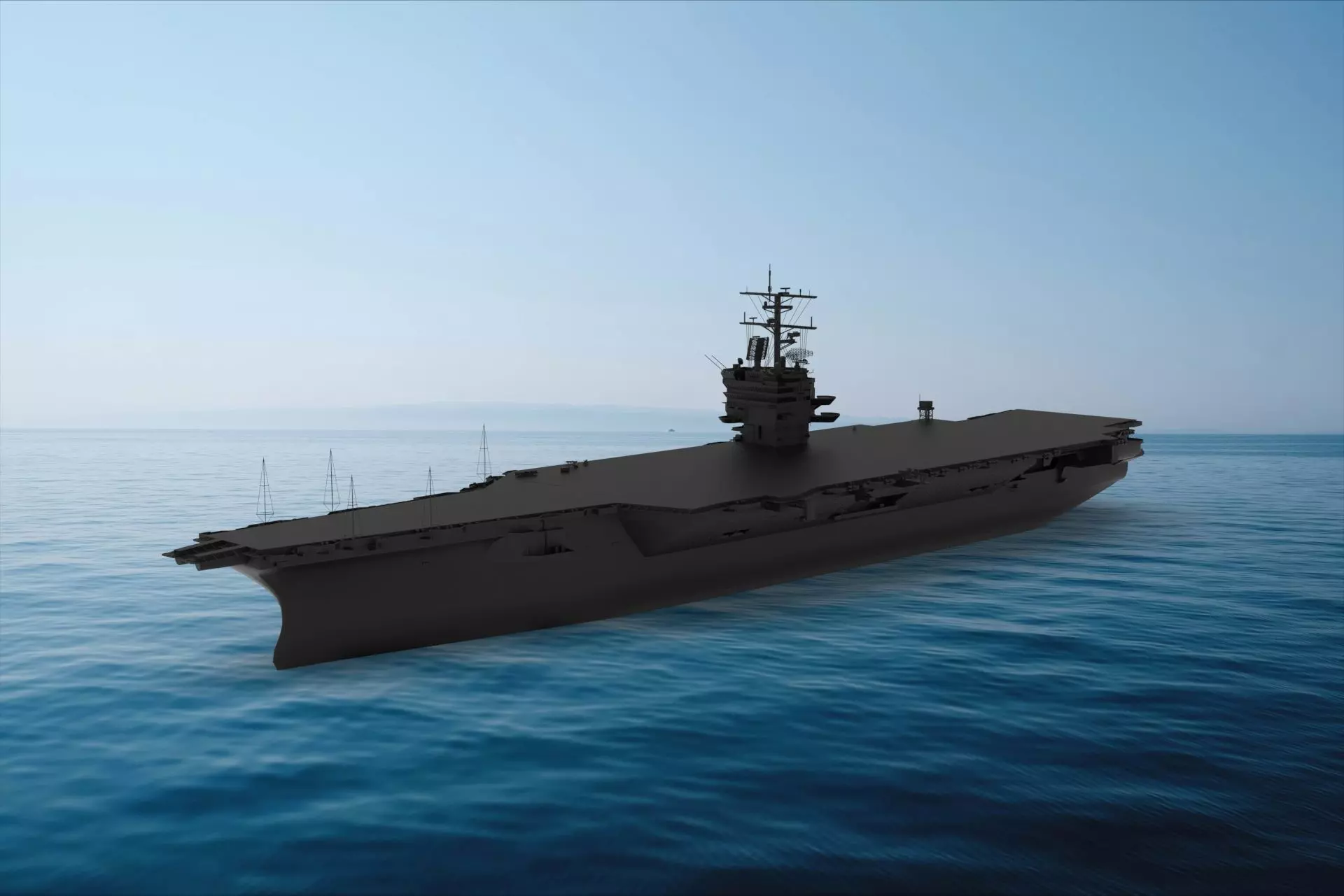 USS Enterprise Aircraft carrier 3D model_0