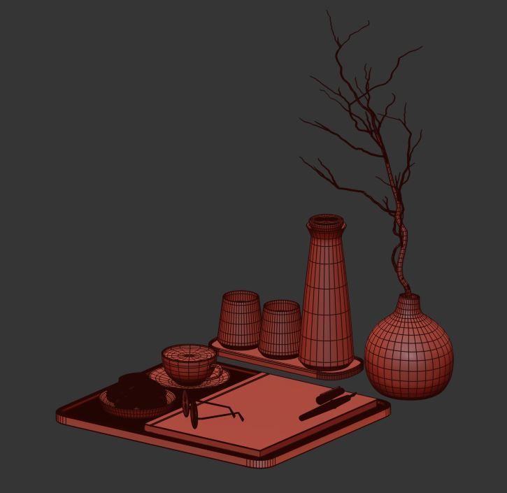 Decorative Set 12 3D model_13