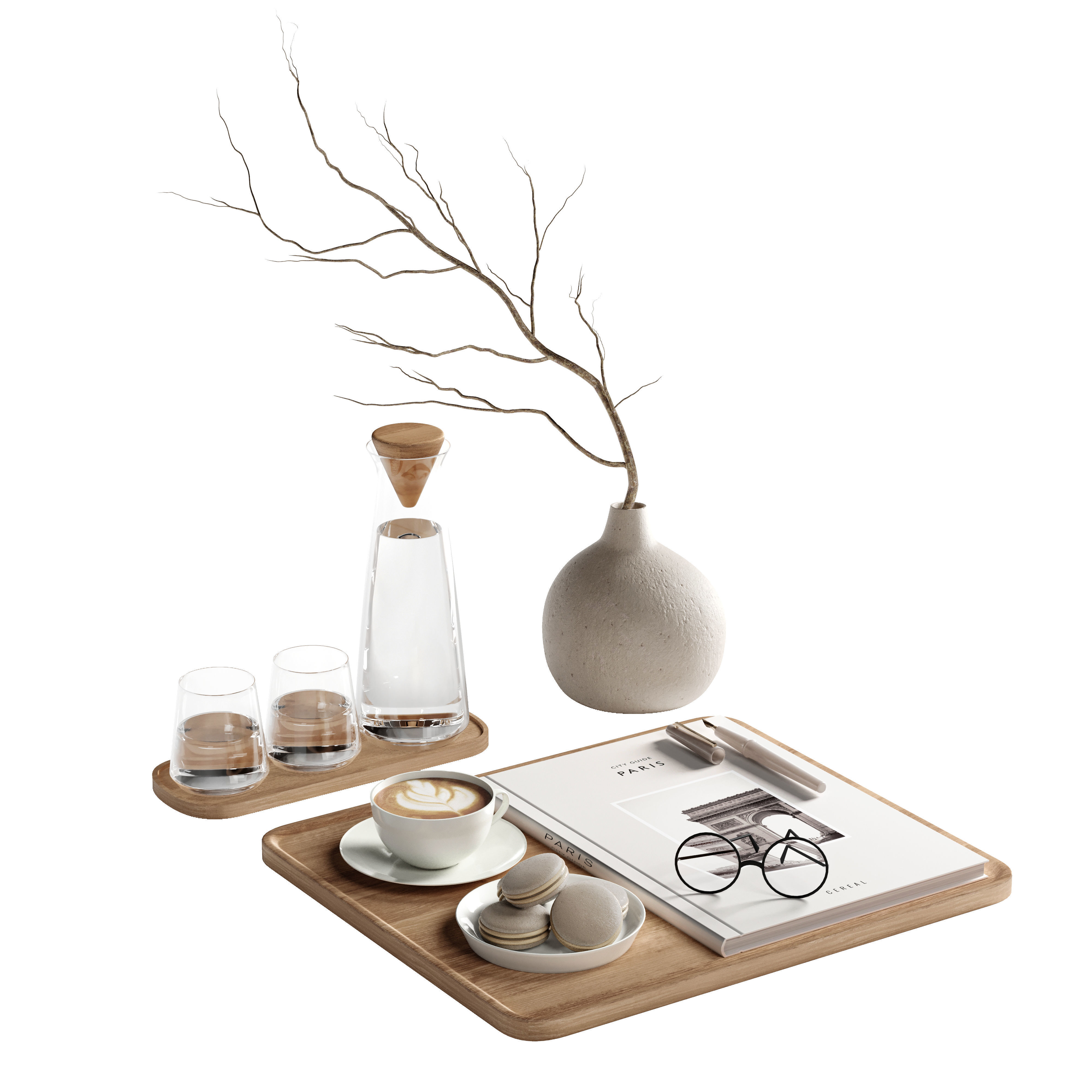 Decorative Set 12 3D model_1