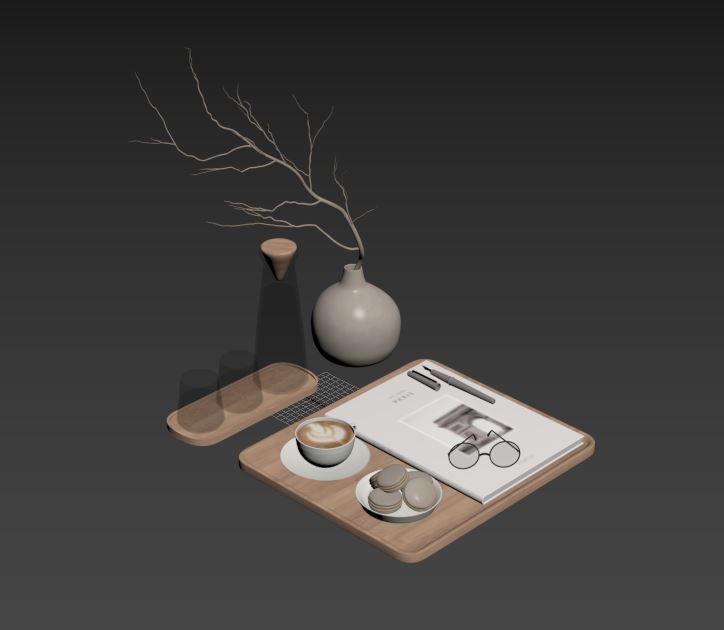 Decorative Set 12 3D model_7