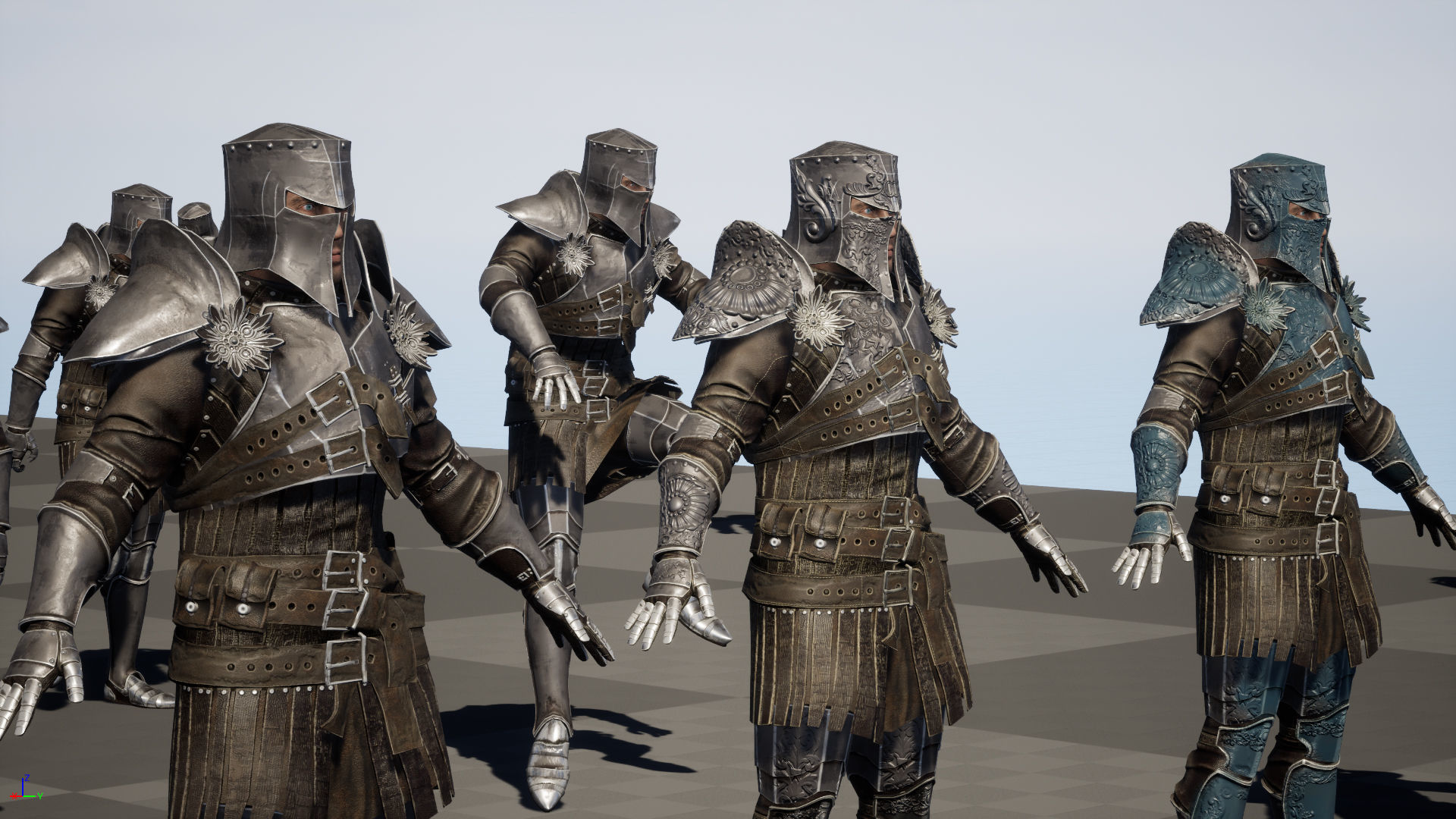 NPC Knight 8 Low-poly 3D model_37