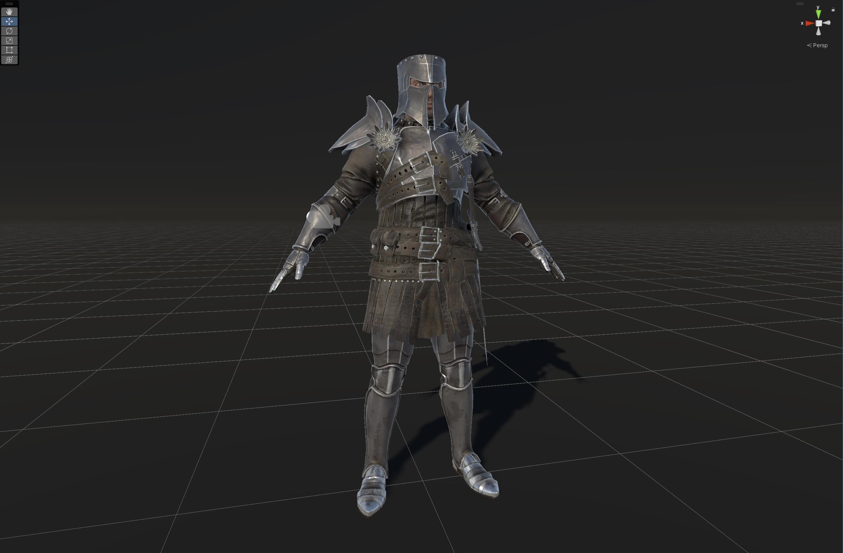 NPC Knight 8 Low-poly 3D model_42