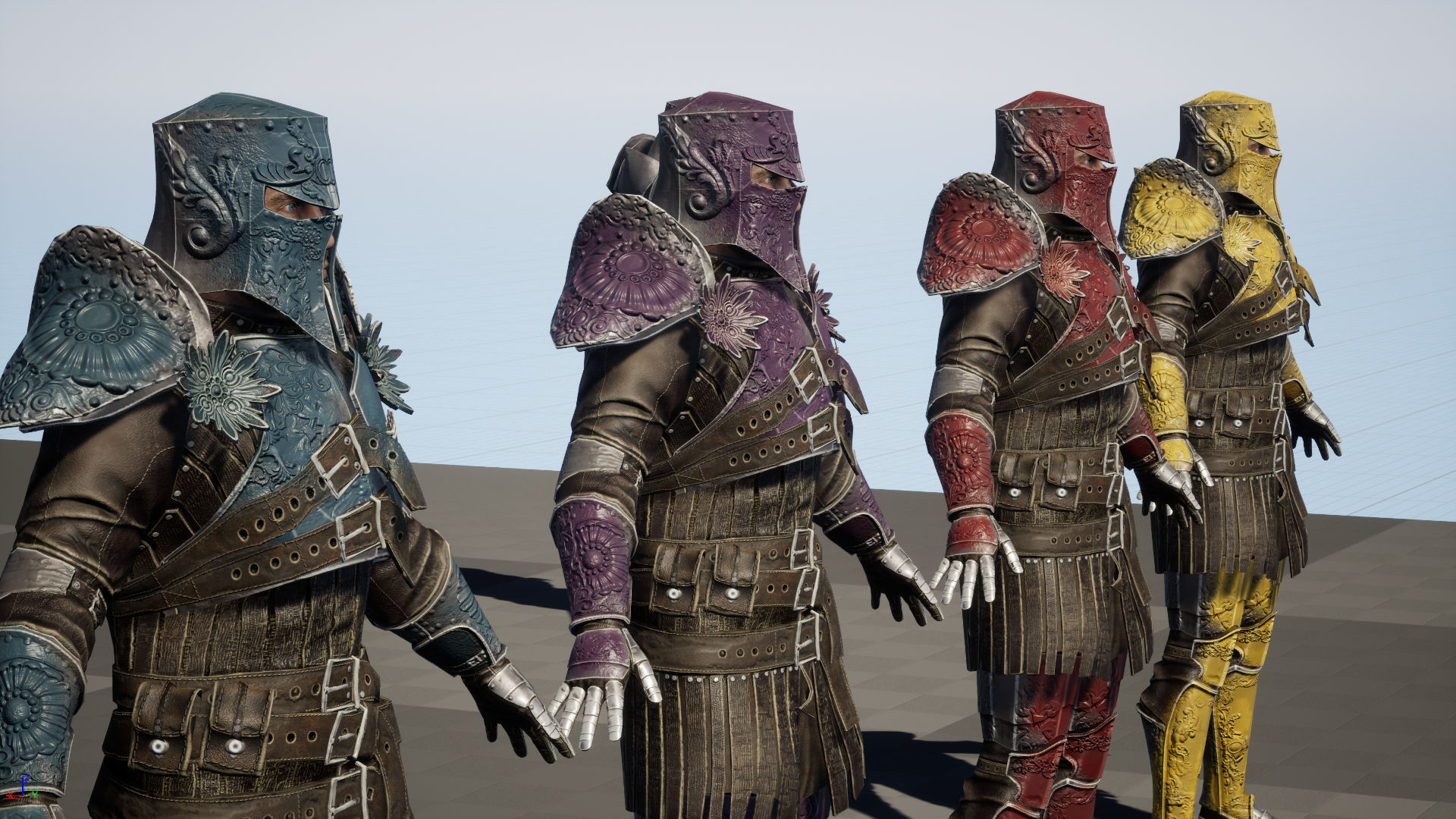 NPC Knight 8 Low-poly 3D model_35